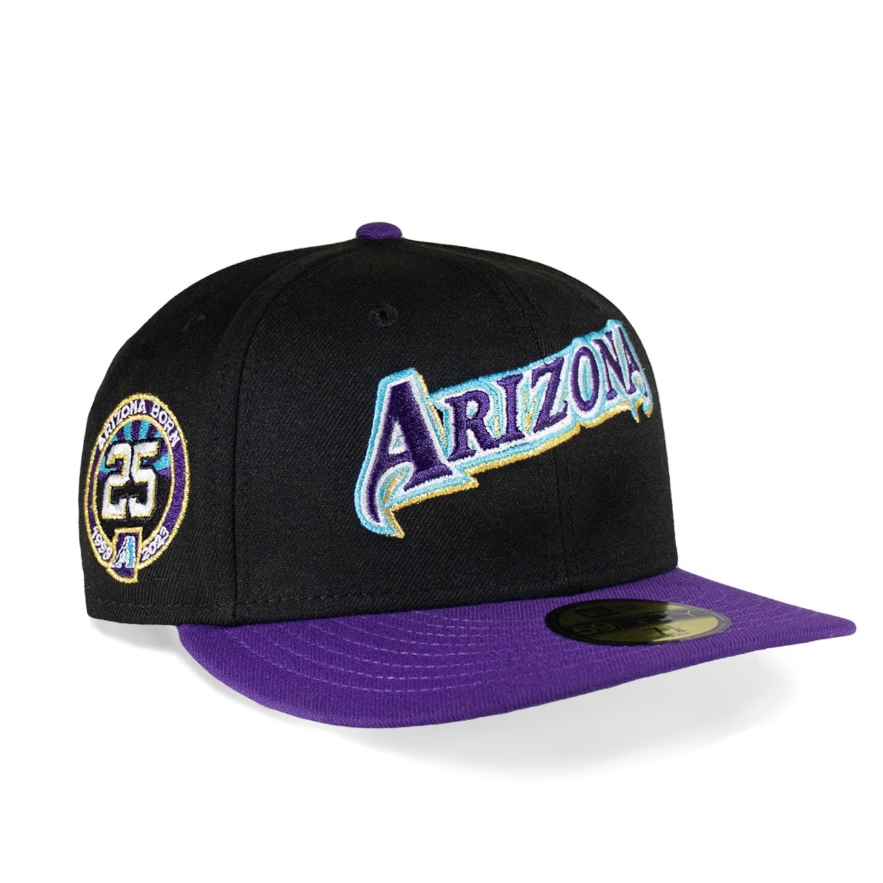 Arizona Diamondbacks Black & Purple Script Grey Uv 25th Anniversary