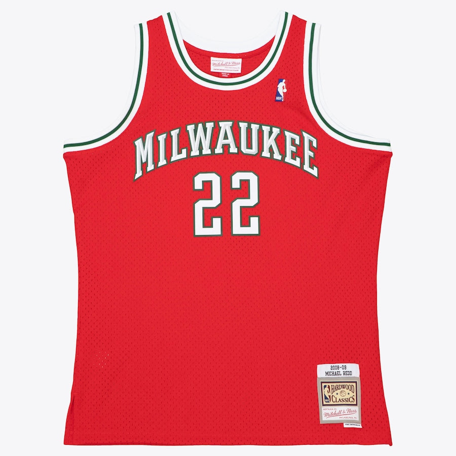 MILWAUKEE BUCKS RED MICHAEL REDD Jersey – CAP USA NYC