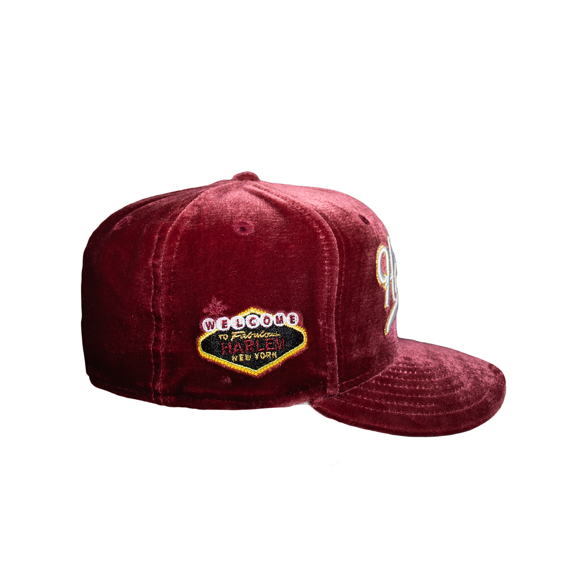 All Red Velvet Harlem 5950 Fitted – CAP USA NYC display picture 3