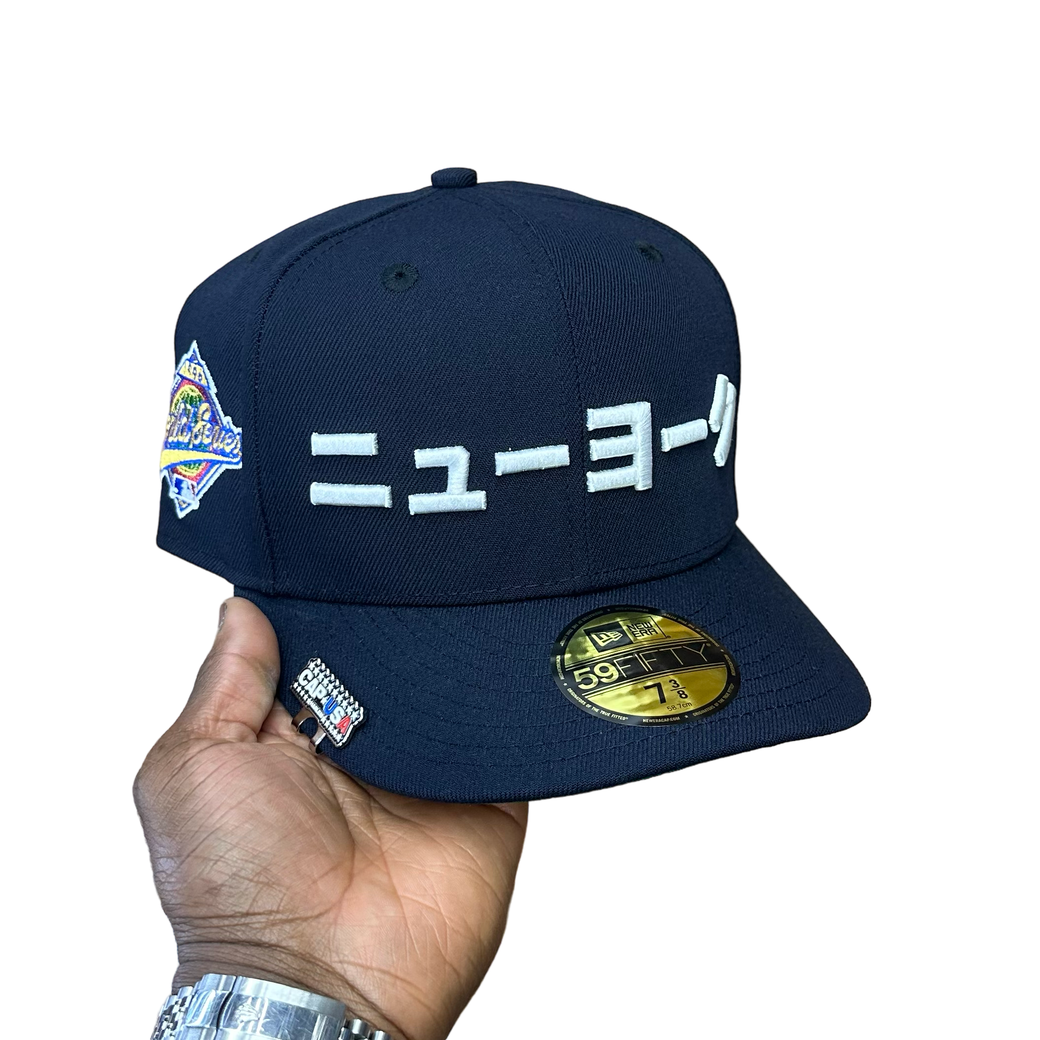 New York Yankees Japanese KATAKANA Navy 1996 World Series – CAP