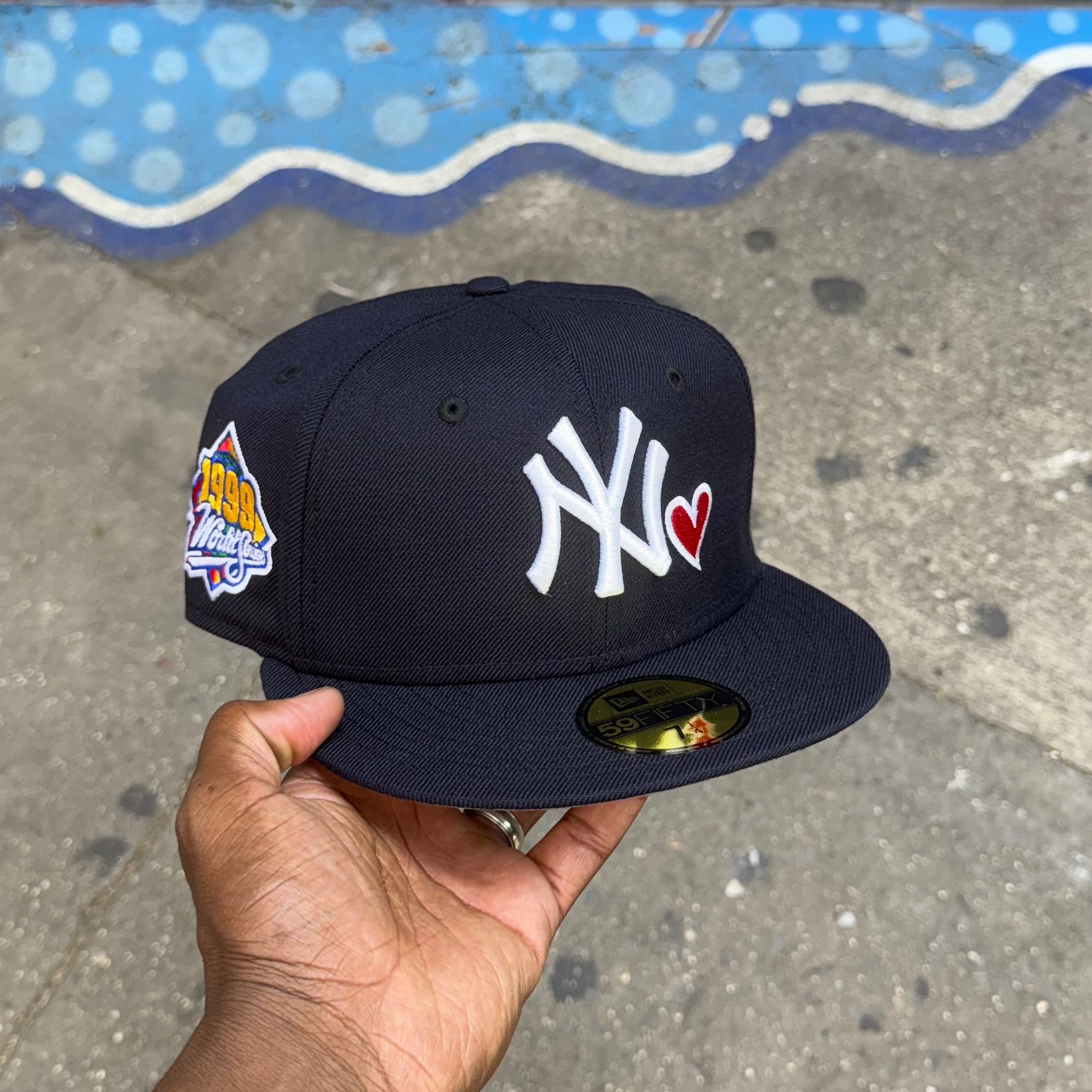 New York Yankees Navy Blue w/ Red Heart 1996 World Series – CAP