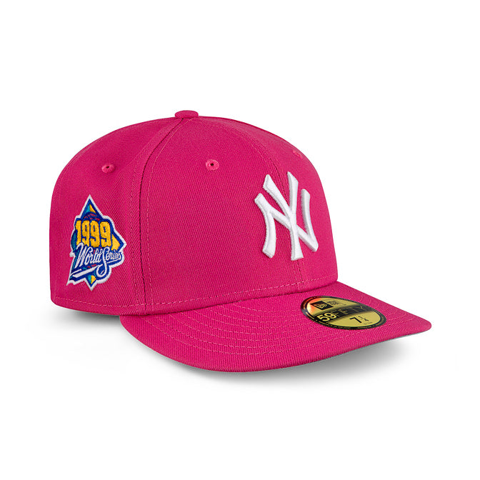 World Series Yankees Hat Pink Under Brim Pink Yankees Fitted Hat