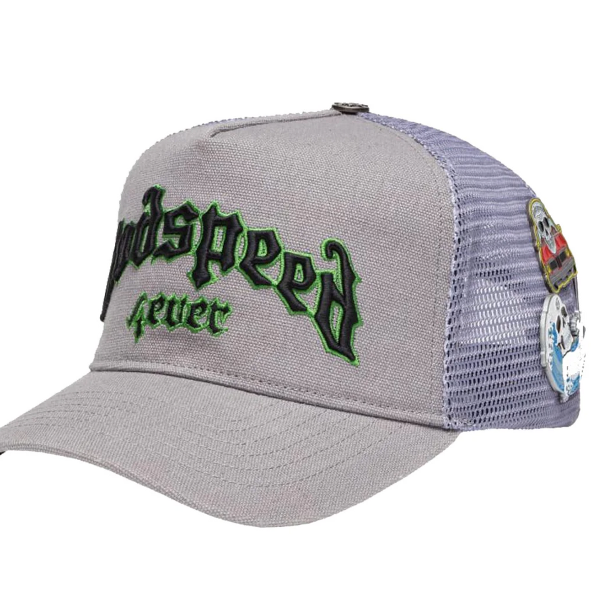 GodSpeed Forever Trucker Hat (Grey/Green) – CAP USA NYC