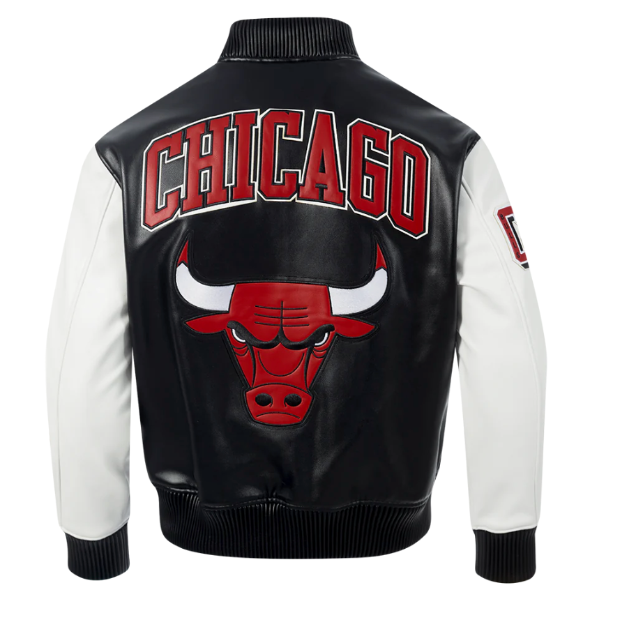 Chicago Bulls All Black Leather Jacket – CAP USA NYC