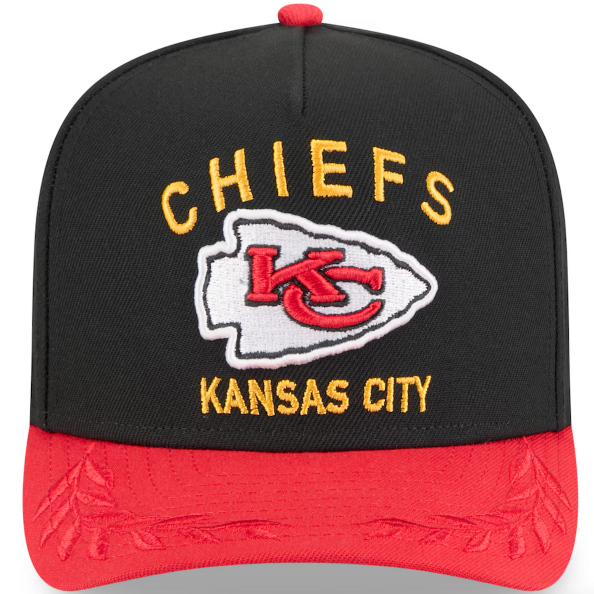 Kansas City Chiefs Black NFL25 DRAFT 950 AFrame Snap Back – CAP