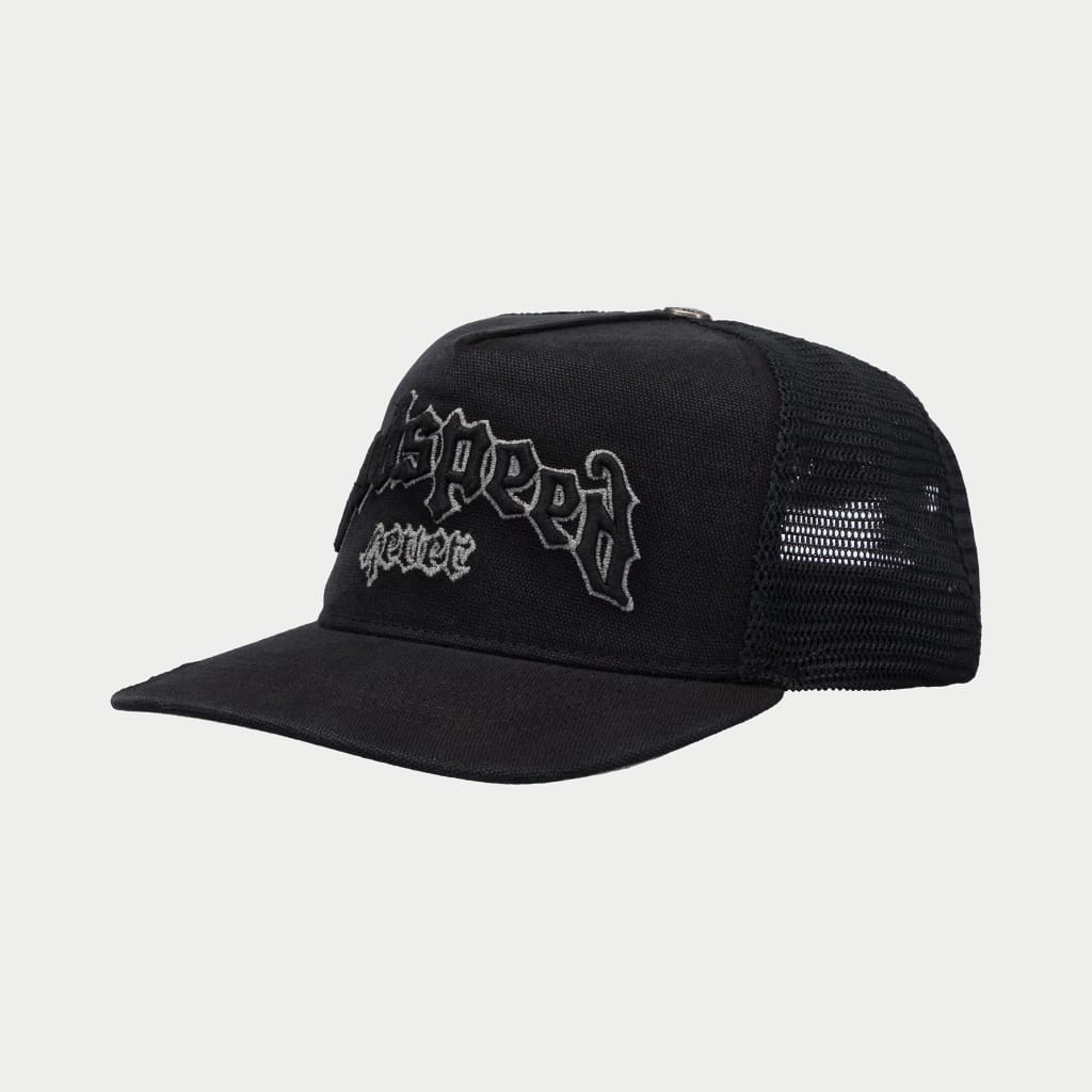 GODSPEED FOREVER TRUCKER HAT (VINTAGE BLACK) – CAP USA NYC