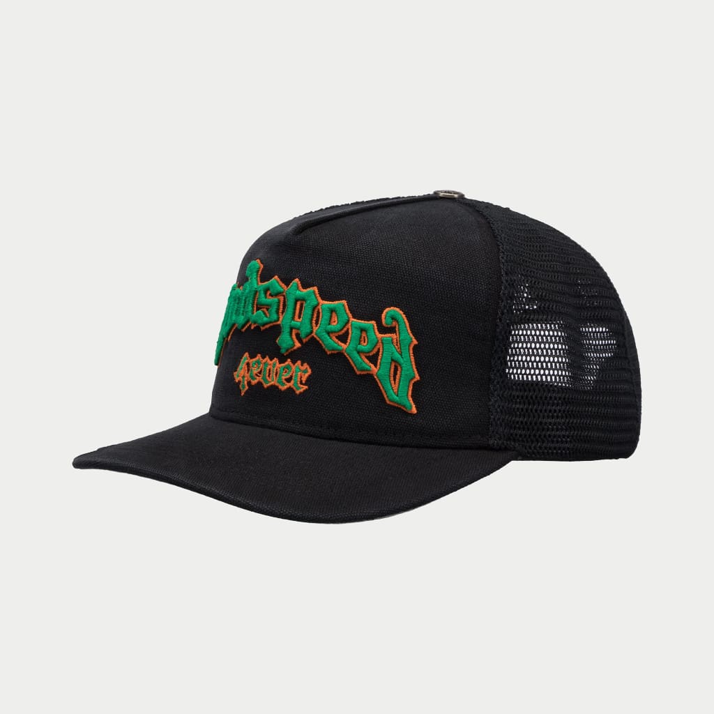 GODSPEED FOREVER TRUCKER HAT (VINTAGE BLACK/GREEN/ORANGE) – CAP