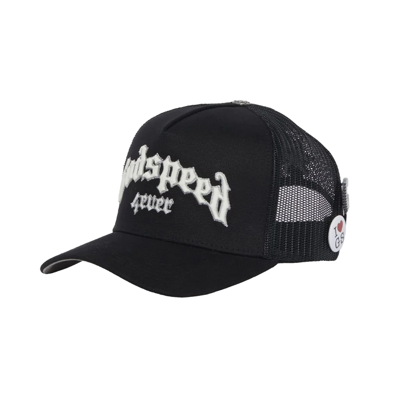 GODSPEED 4EVER BLACK TRUCKER HAT