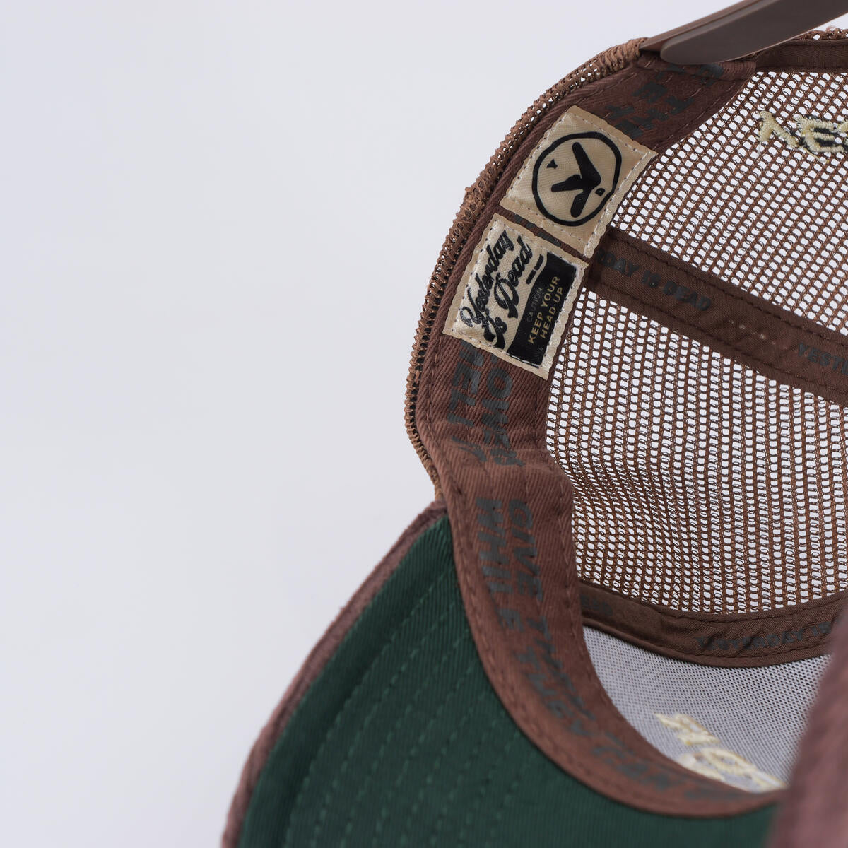 Forgive Yourself For Yesterday Mocha Corduroy Trucker