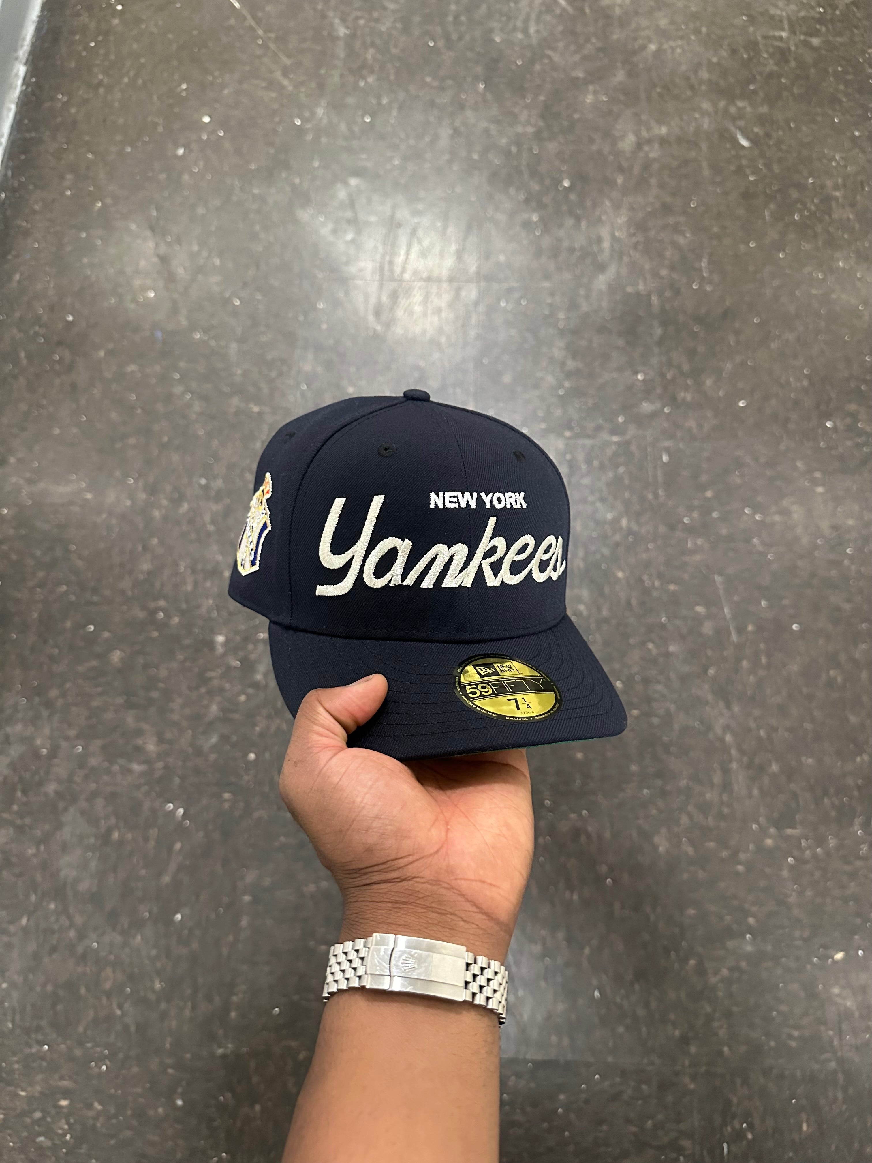 New York Yankees Silver Script Logo 1951 World Series