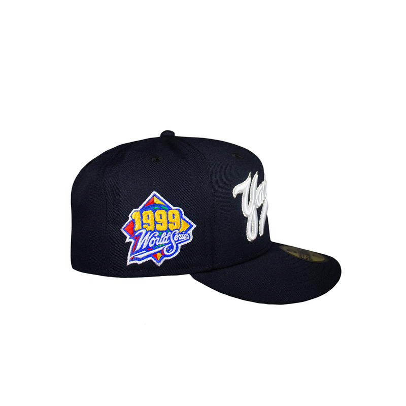 New York Yankees All Navy Script 1999 WS