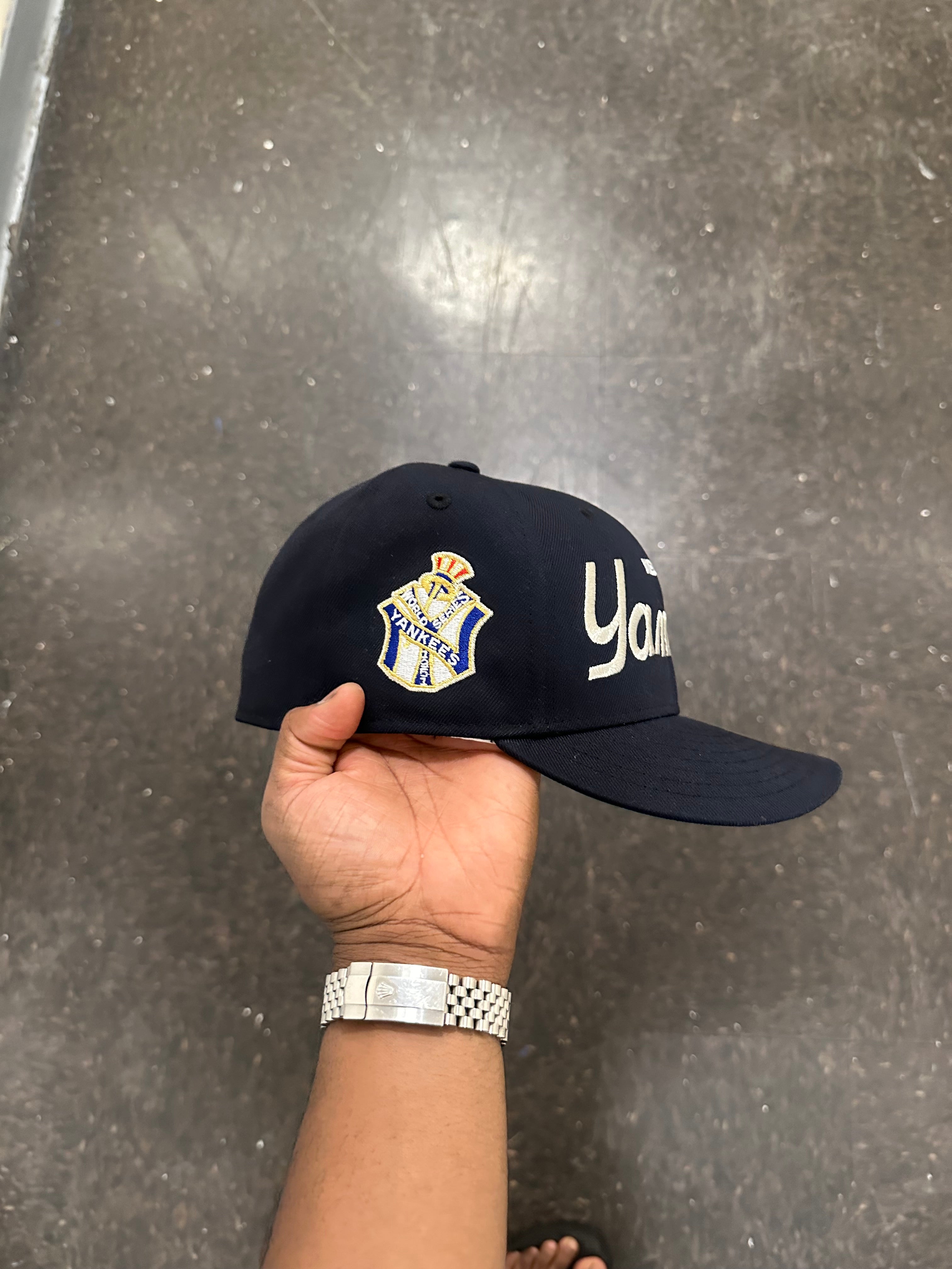 New York Yankees Silver Script Logo 1951 World Series