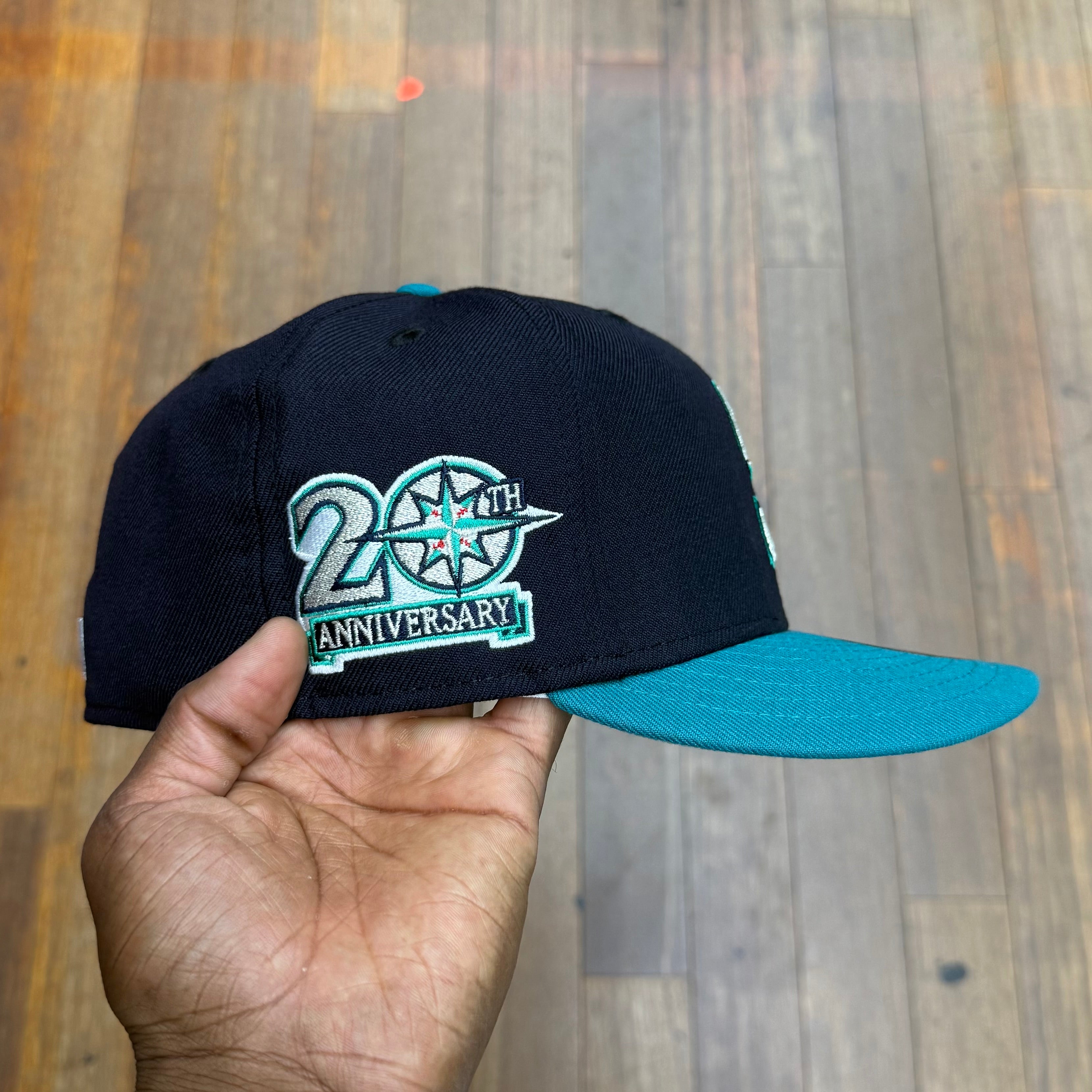 Seattle Mariners Navy & Teal 20th Anniversary Grey UV
