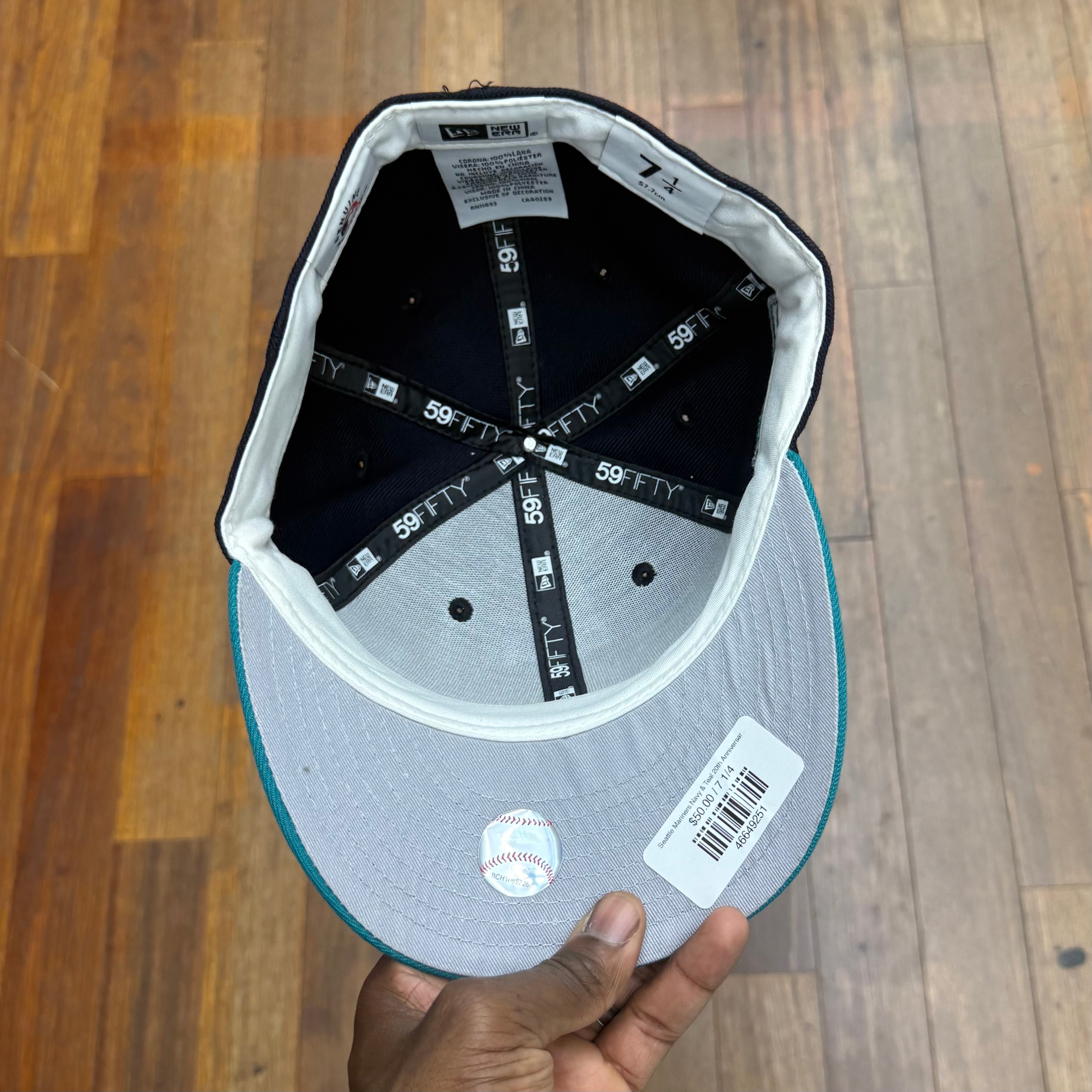 Seattle Mariners Navy & Teal 20th Anniversary Grey UV