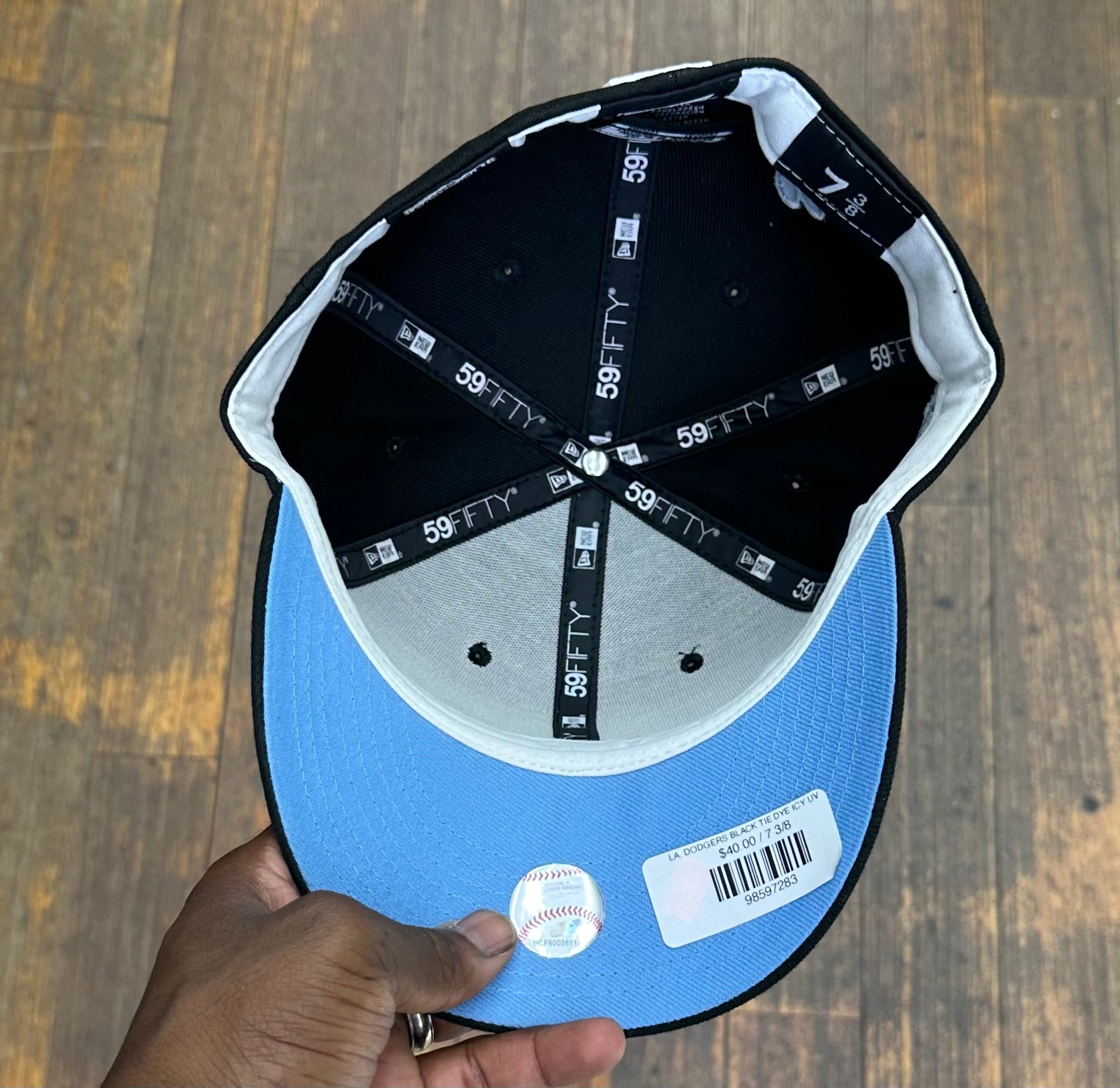 Los Angeles Dodgers Black Tie Dye Blue UV