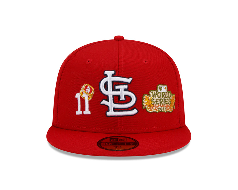 St. Louis Cardinals All Red 11 Rings Championship Pack