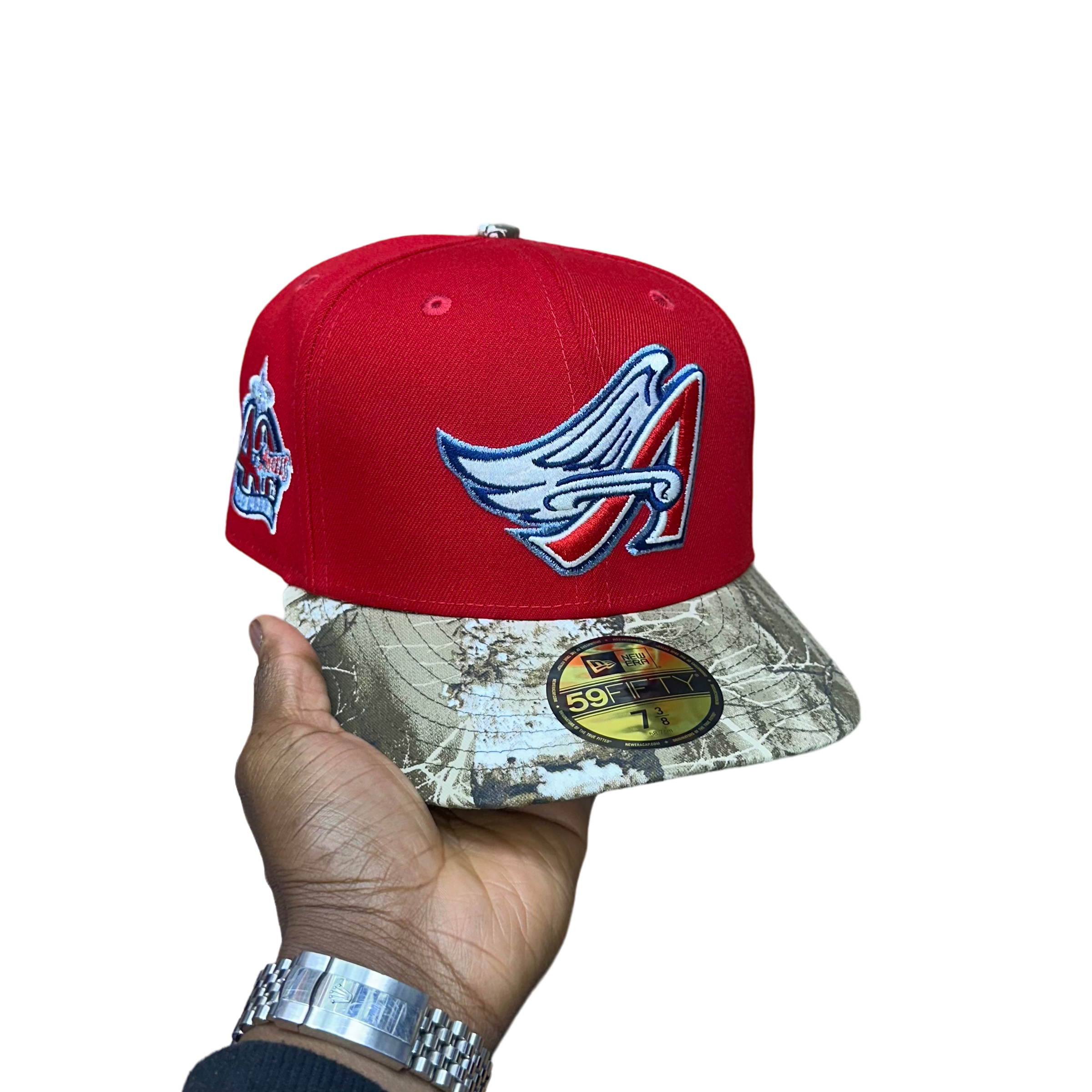 Anahiem Angels Red and Real Tree 40Th Anniversary