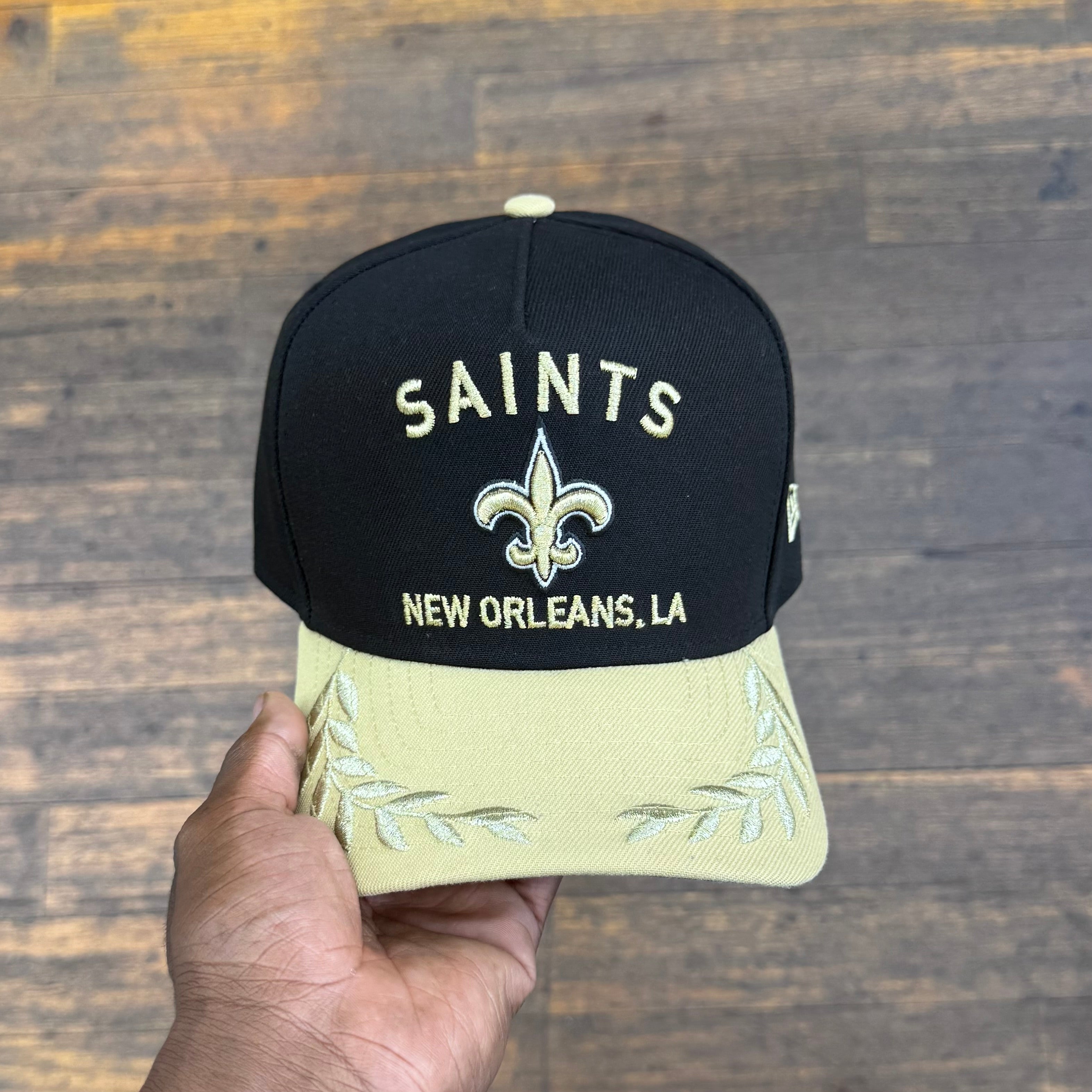 New Orleans Saints Black NFL25 DRAFT 950 AFrame Snap Back