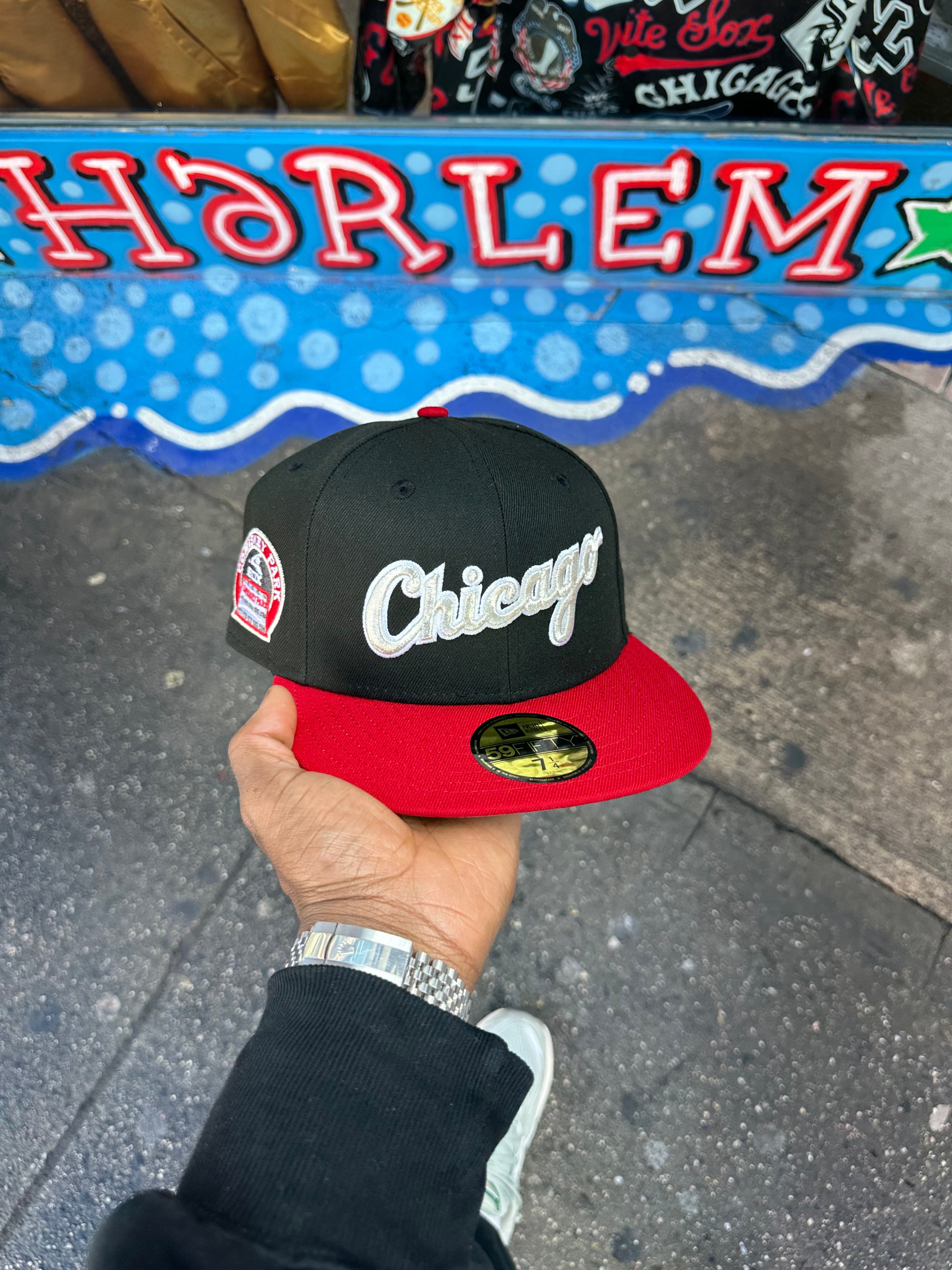 Chicago White Sox Black and Red Script Logo