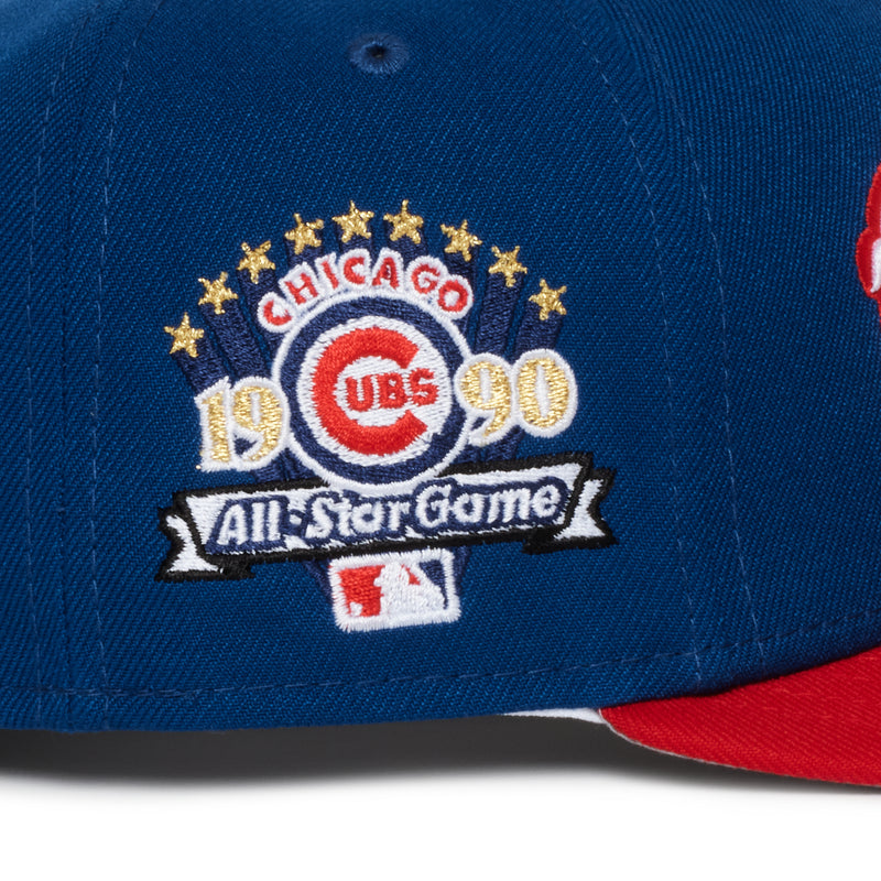 Chicago Cubs Script Blue & Red  1990 All Star Game