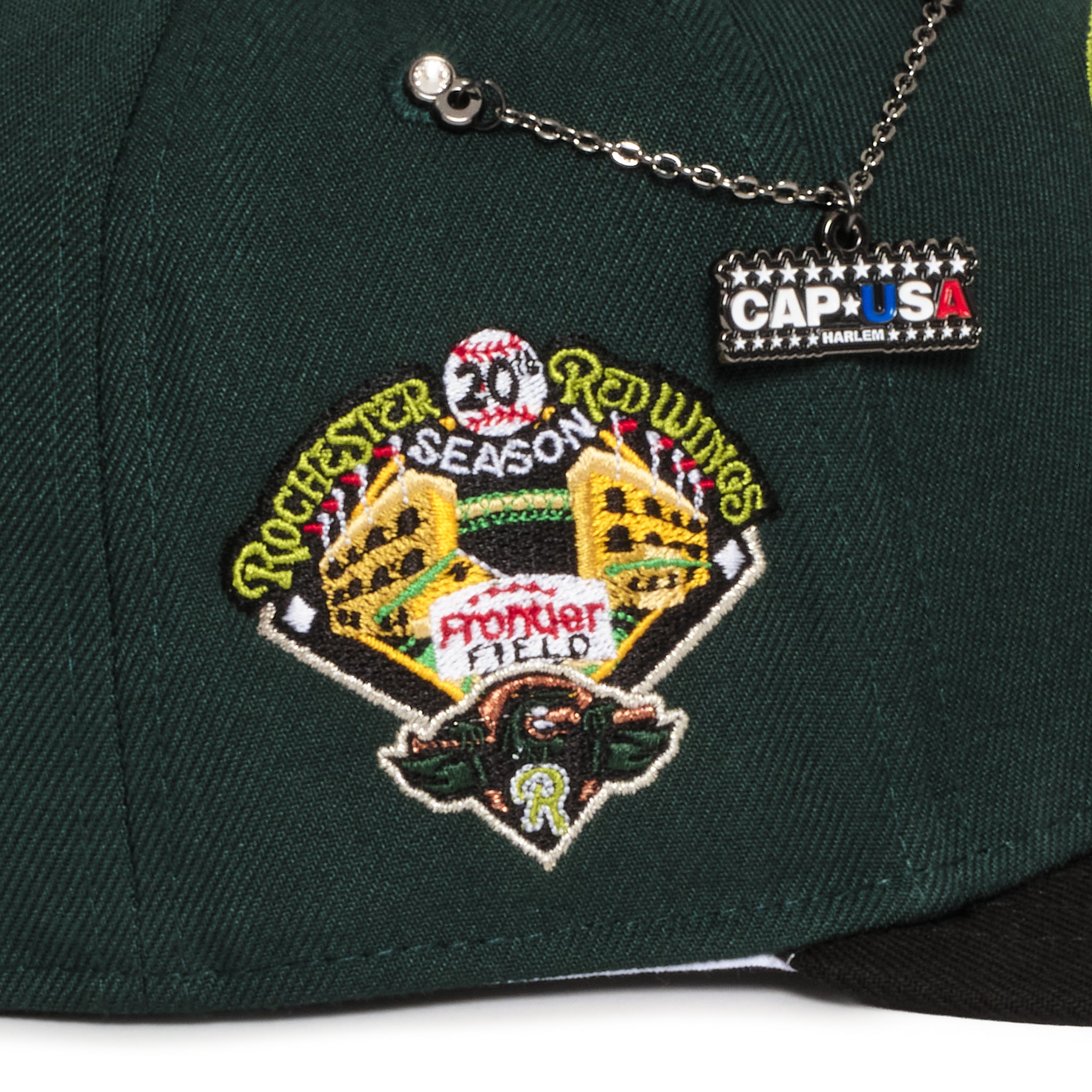 Rochester Red Wings Dark Green & Black 20th Season Grey uv