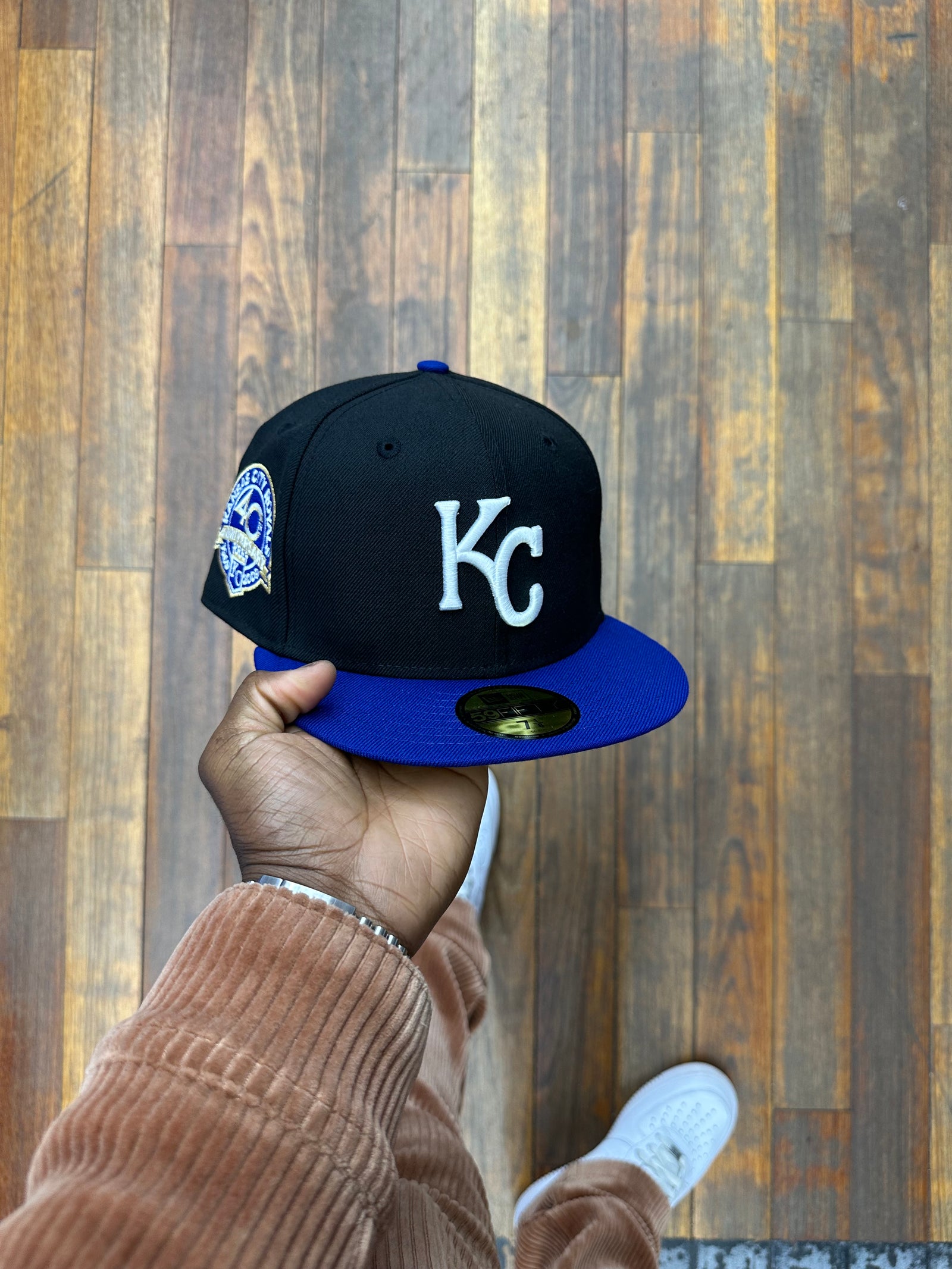 Kansas City Royals Black And Royal 40th Anniversary Grey UV – CAP