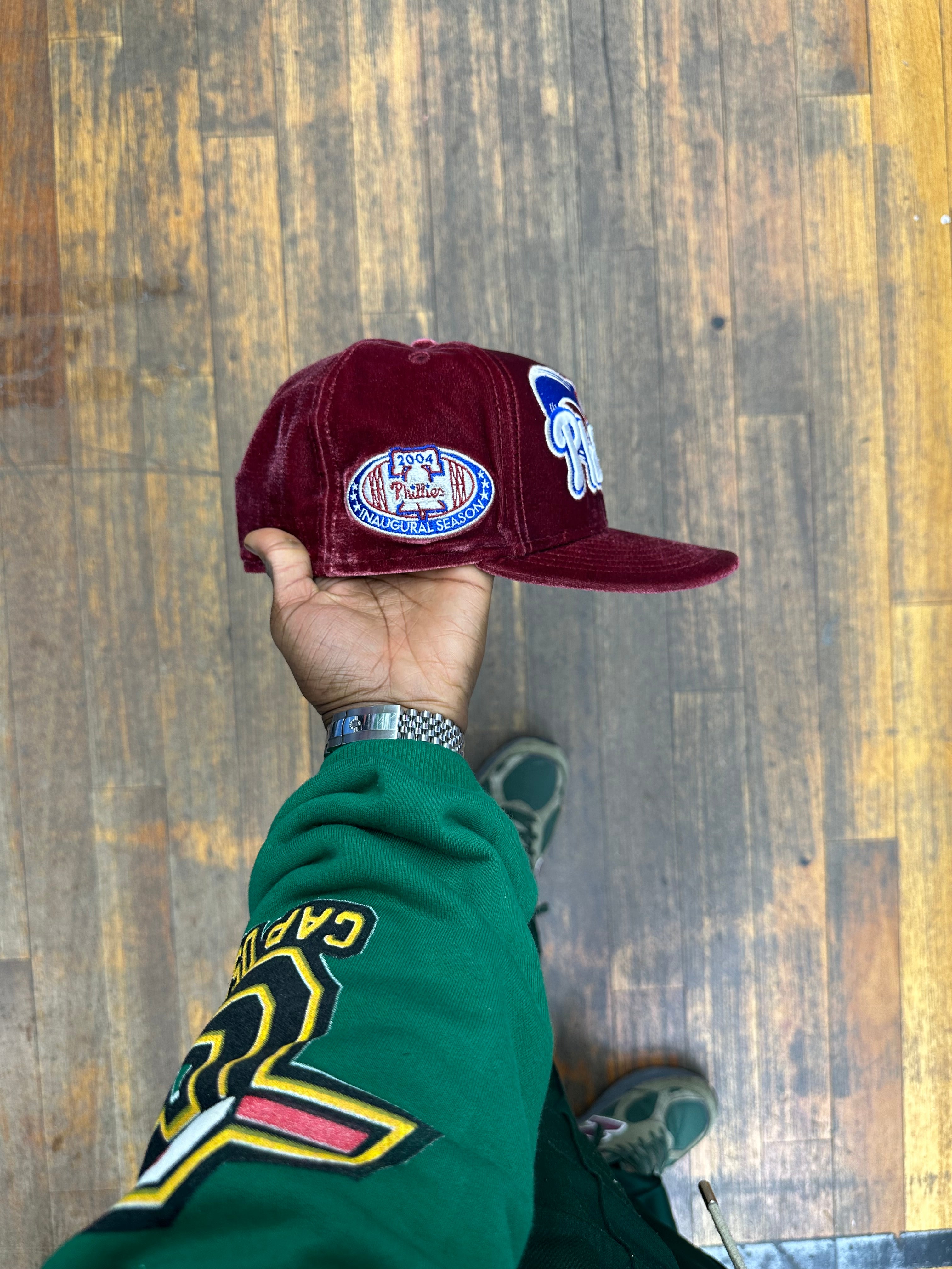 Philadelphia Phillies All Cardinal Red Velvet 2004 Inaugural Season