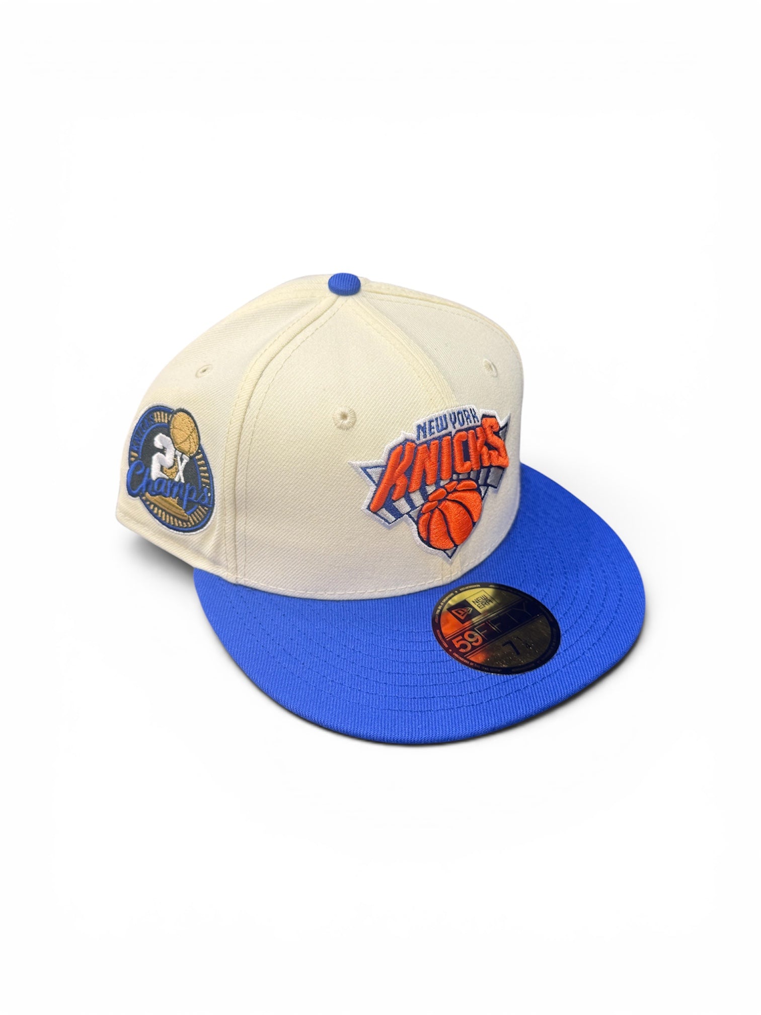 New York Knicks chrome and blue 2X champs