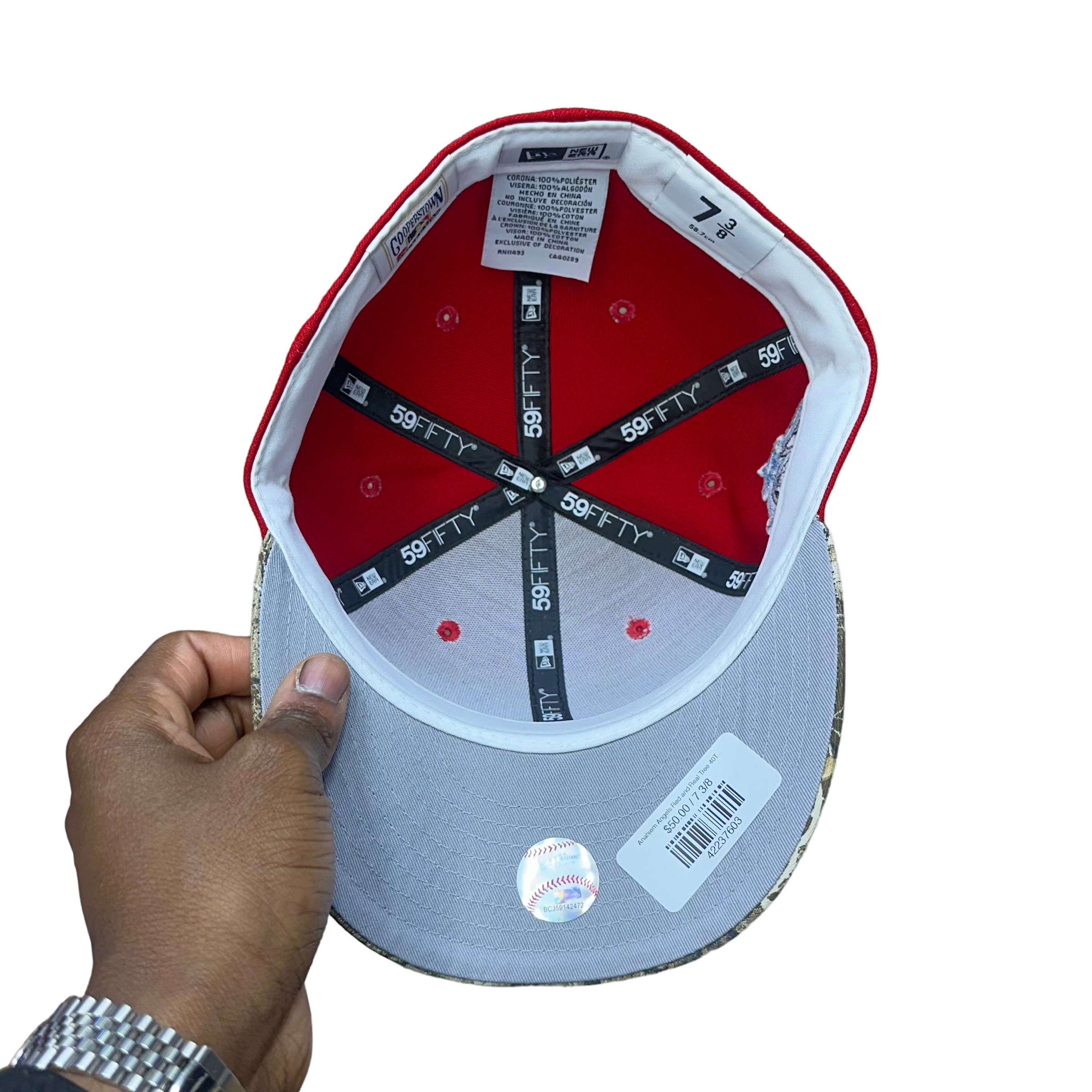 Anahiem Angels Red and Real Tree 40Th Anniversary