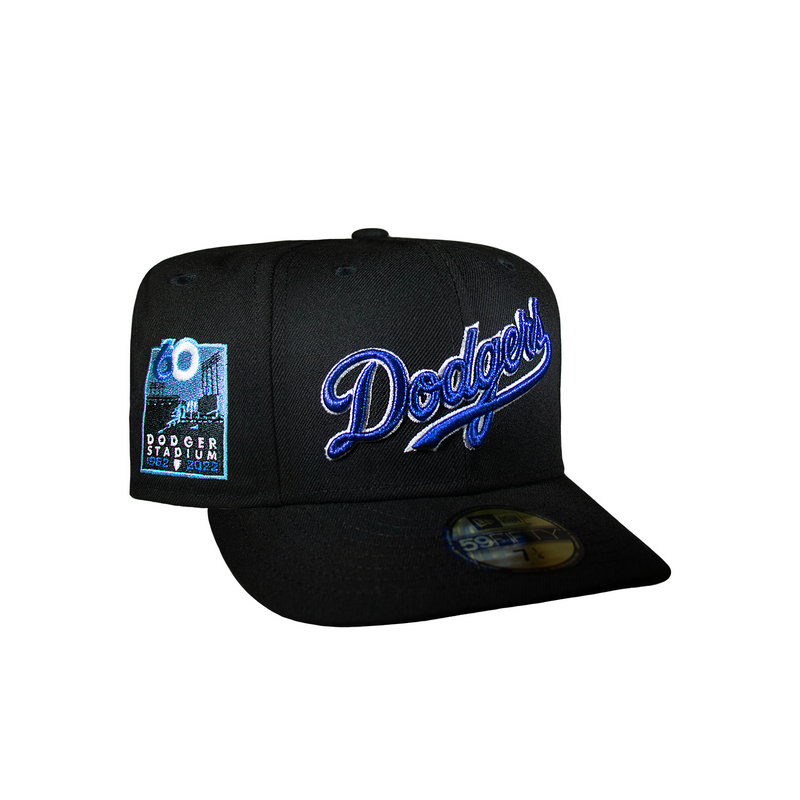 Los Angeles Dodgers All Black Script Logo 60Th