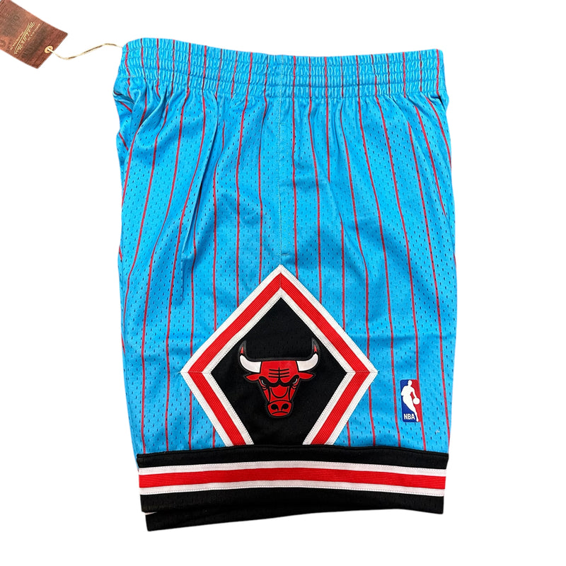 CHICAGO BULLS STRIPED SKY BLUE SHORTS