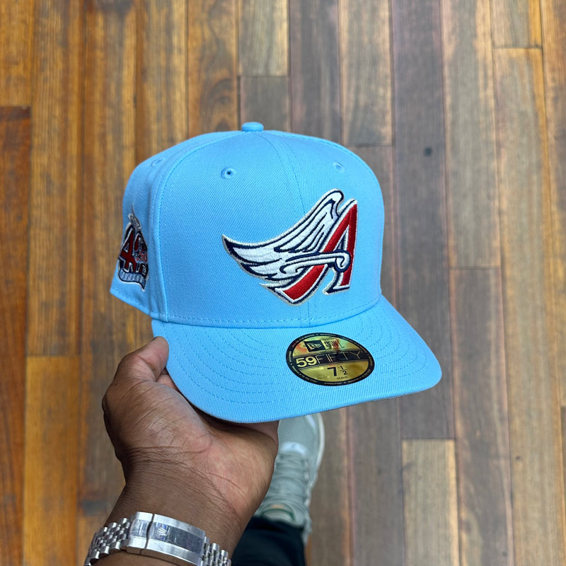 Anaheim Angels All Sky Blue Red Logo 40th Anniversary