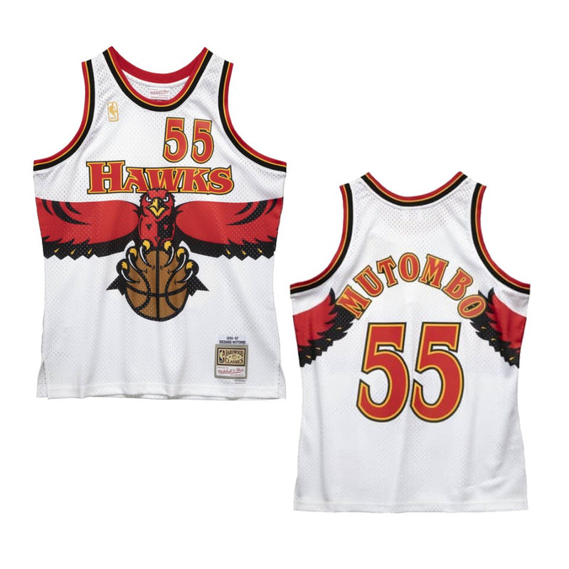 Atlanta Hawks White Mutombo Jersey