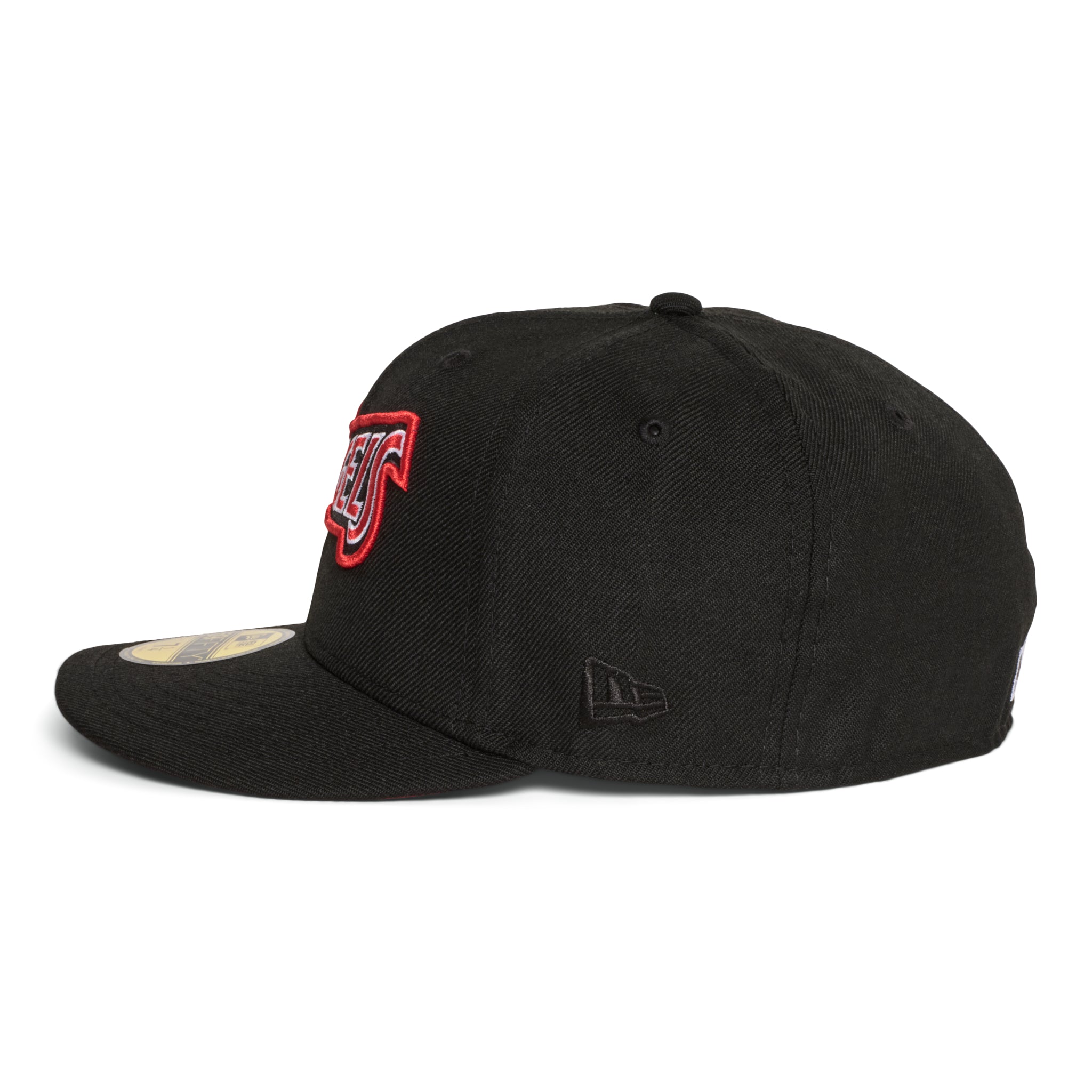 Anaheim Angels Winged Font Logo Red Outline 40Th Anniversary