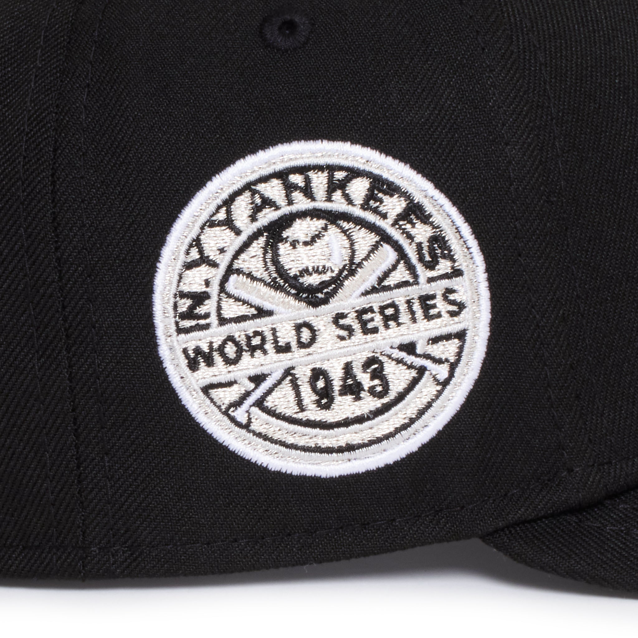 New York Yankees All Black Silver Heart 1943 World Series
