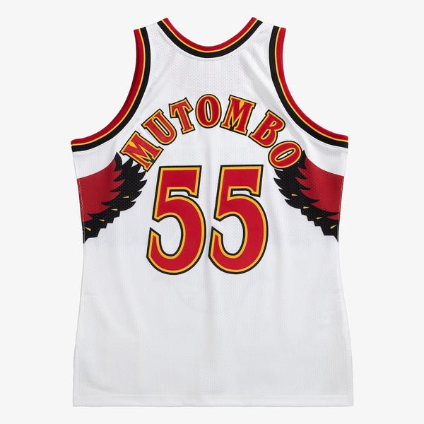 Atlanta Hawks White Mutombo Jersey