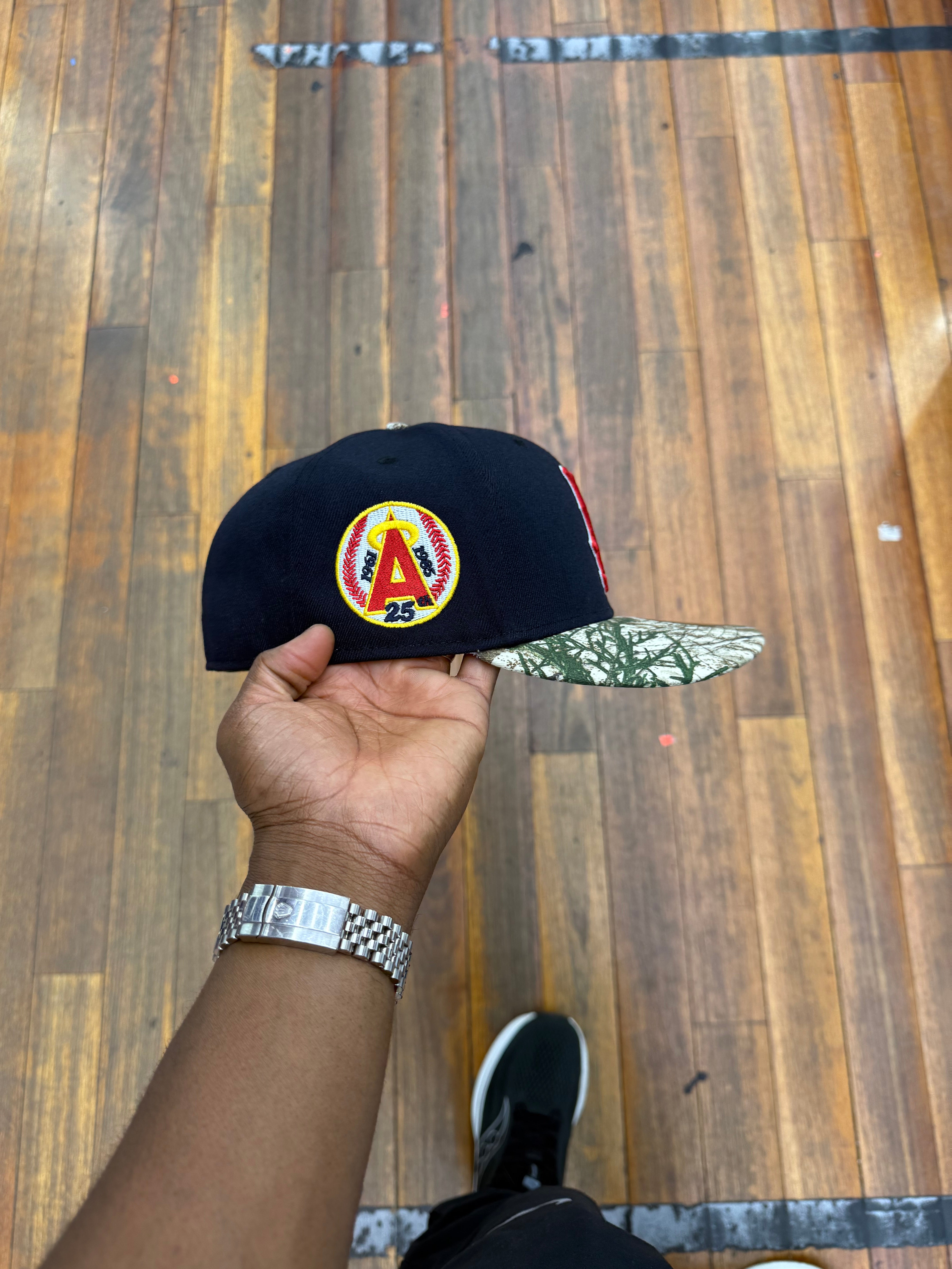 Los Angeles Angels Navy Blue and Real Tree