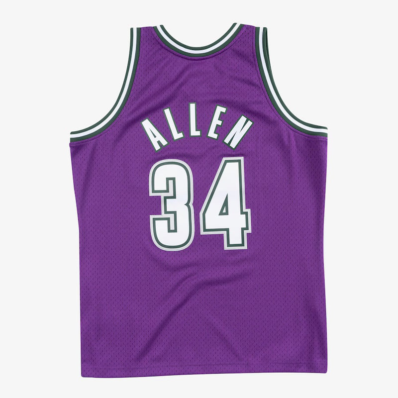 Milwaukee Bucks Purple Ray Allen Jersey