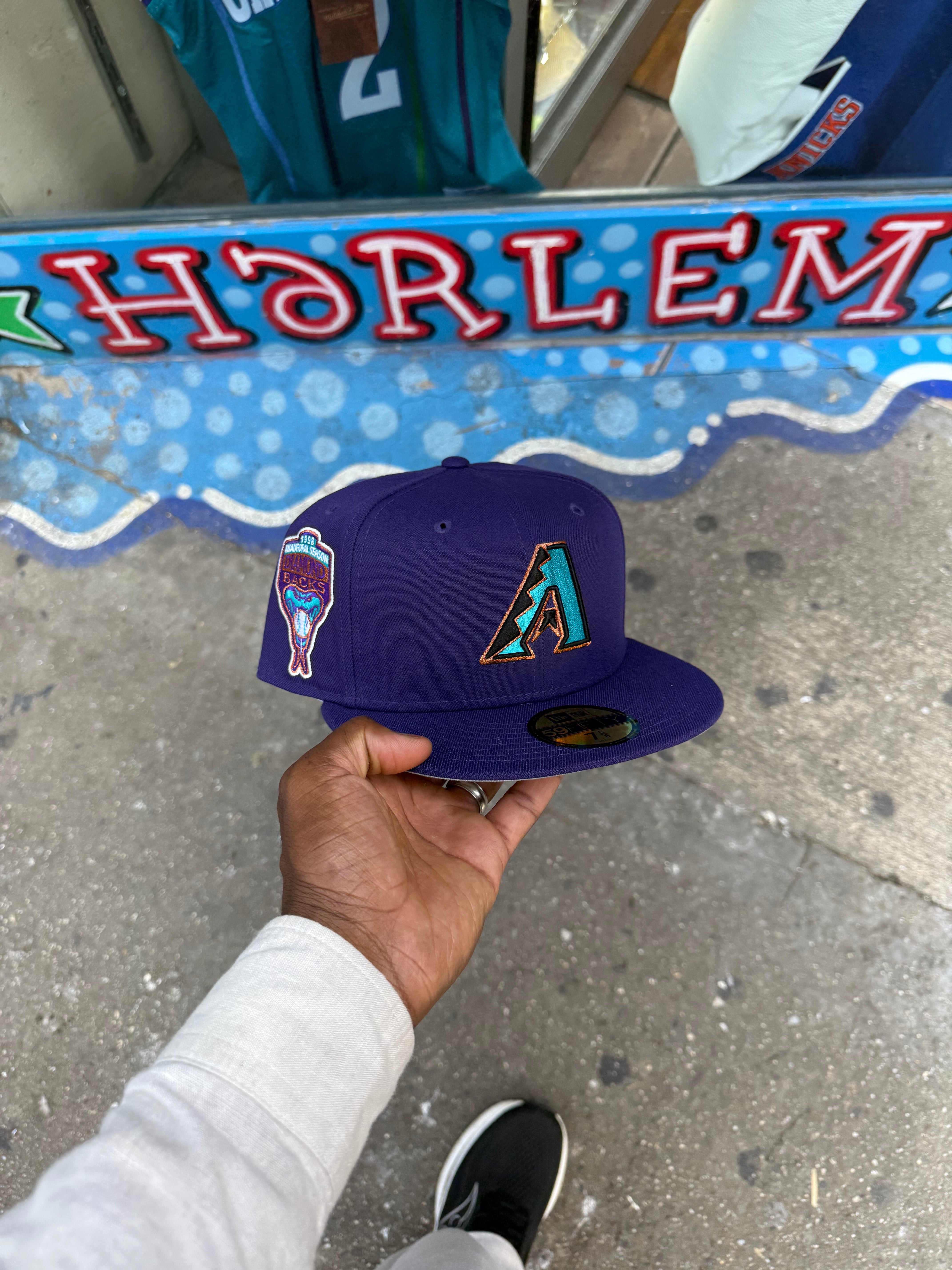 Arizona Diamond Backs All Purple Teal Logo 1998 Inaugural Season
