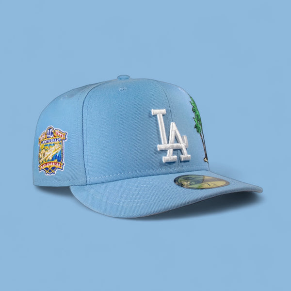 Los Angeles Dodgers All Sky Blue w/ Palm Tree 40th