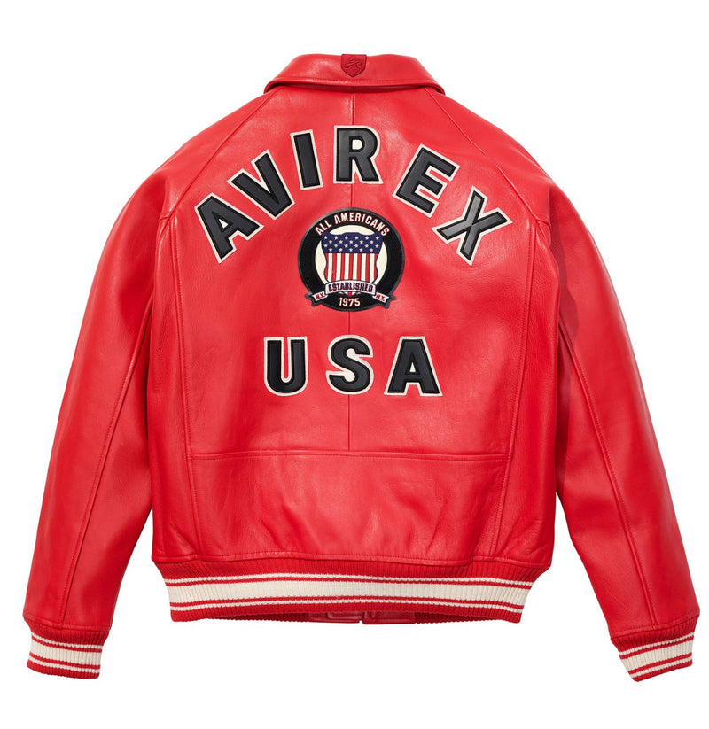 Avirex - Icon jacket- Salvage Red