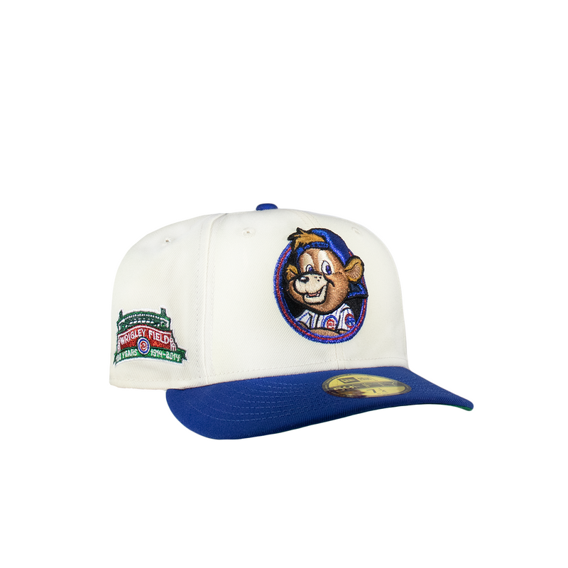 Chicago Cubs Creme White & Royal Blue Bear Mascot Logo