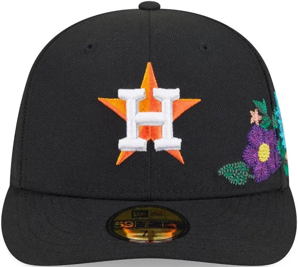 Houston Astros Black Floral Chain Stitch Green UV