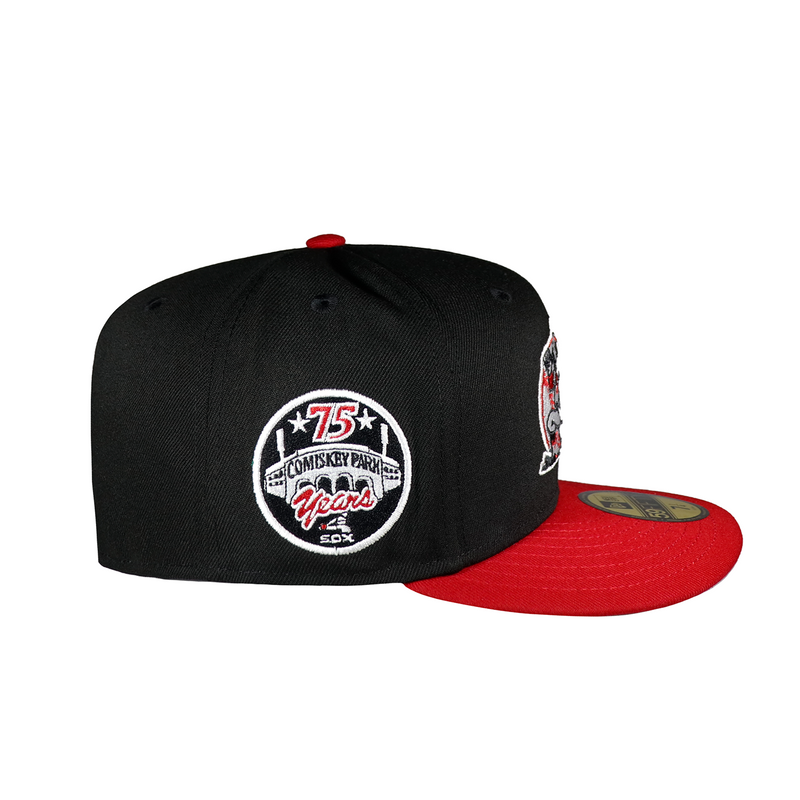 Chicago White Sox Black and Red 75 Years Comiskey Patch
