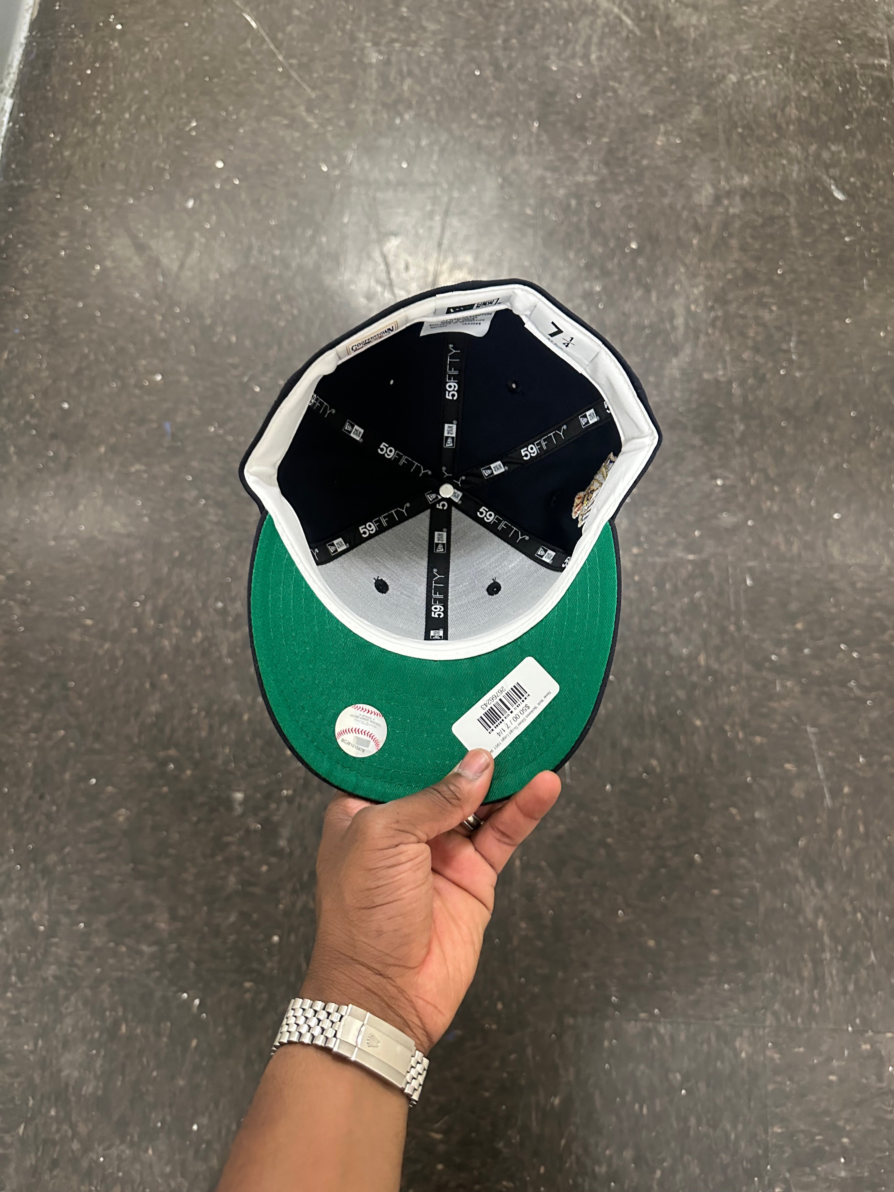 New York Yankees Silver Script Logo 1951 World Series