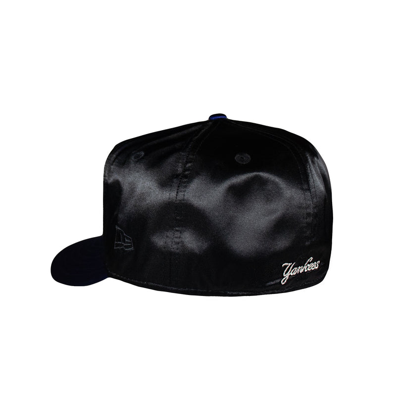 New York Yankees Galaxy Satin Black and Royal Script