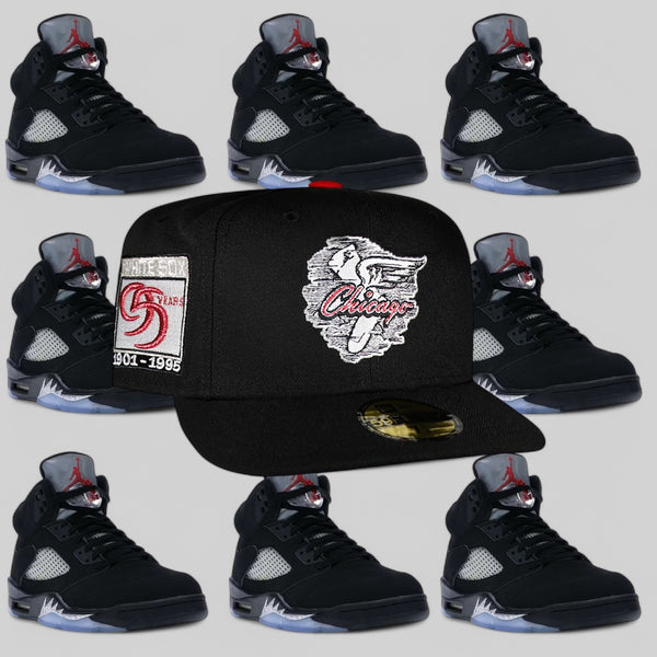 Chicago White Sox "Winged logo" All Black 95 Years