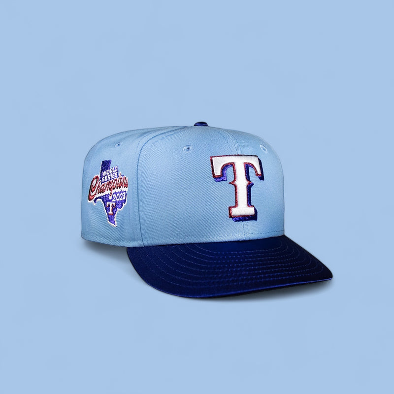 Texas Rangers Sky Blue and Satin Royal 23 World Series