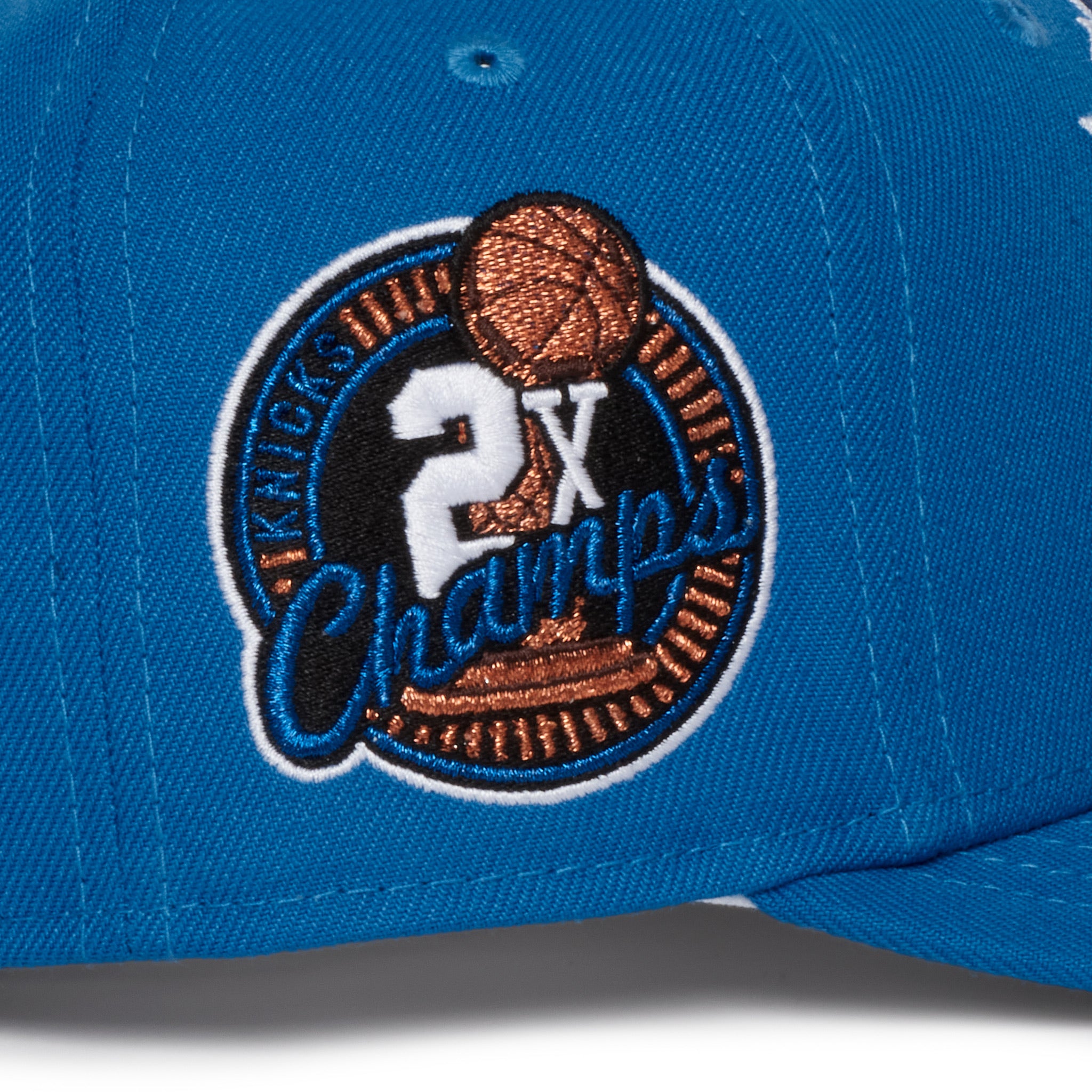 New York Knicks South West Blue Copper Logo  2x Champs Grey uv