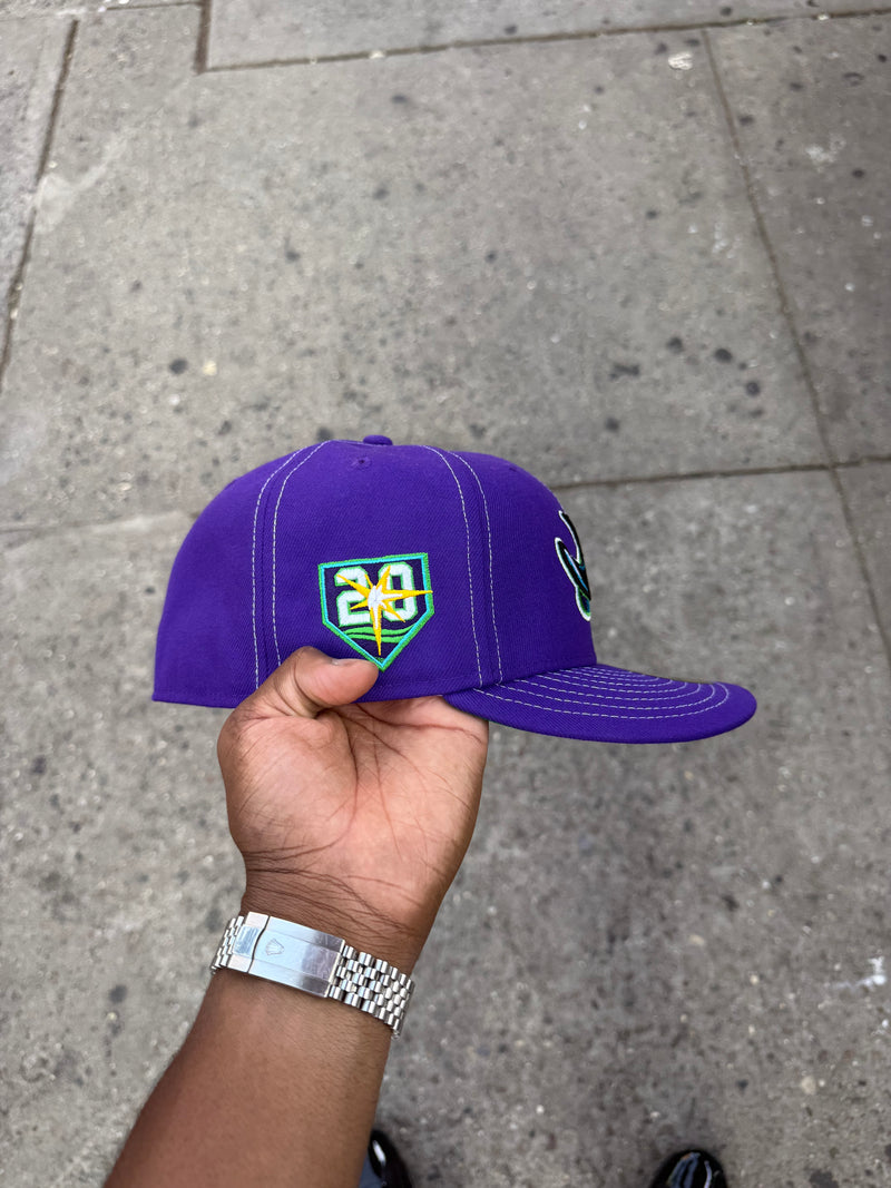 Tampa Bay Rays All Purple w/ Contrast Stich 20 Years